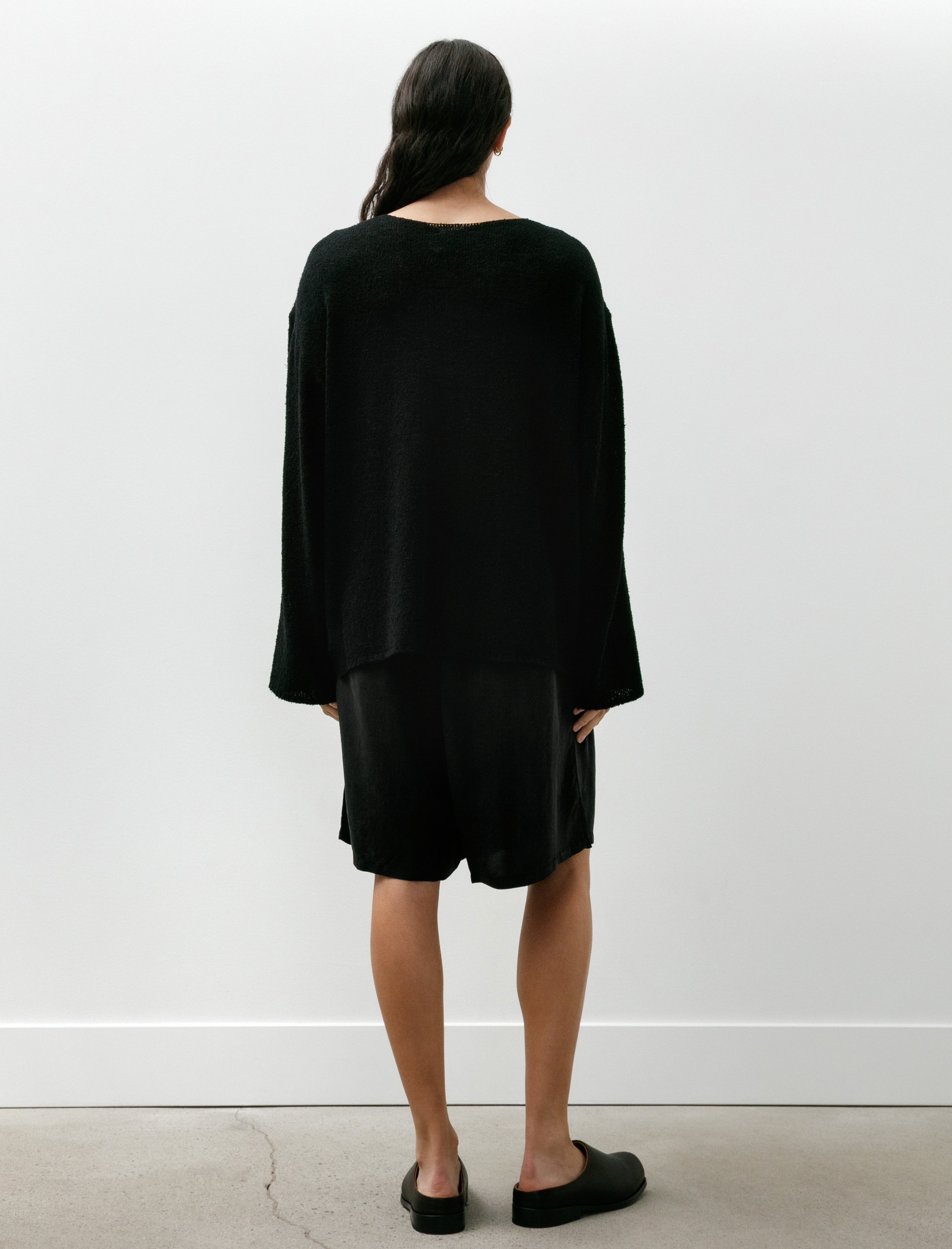 Gabriela Coll No.259 Cupro Short Trousers Black