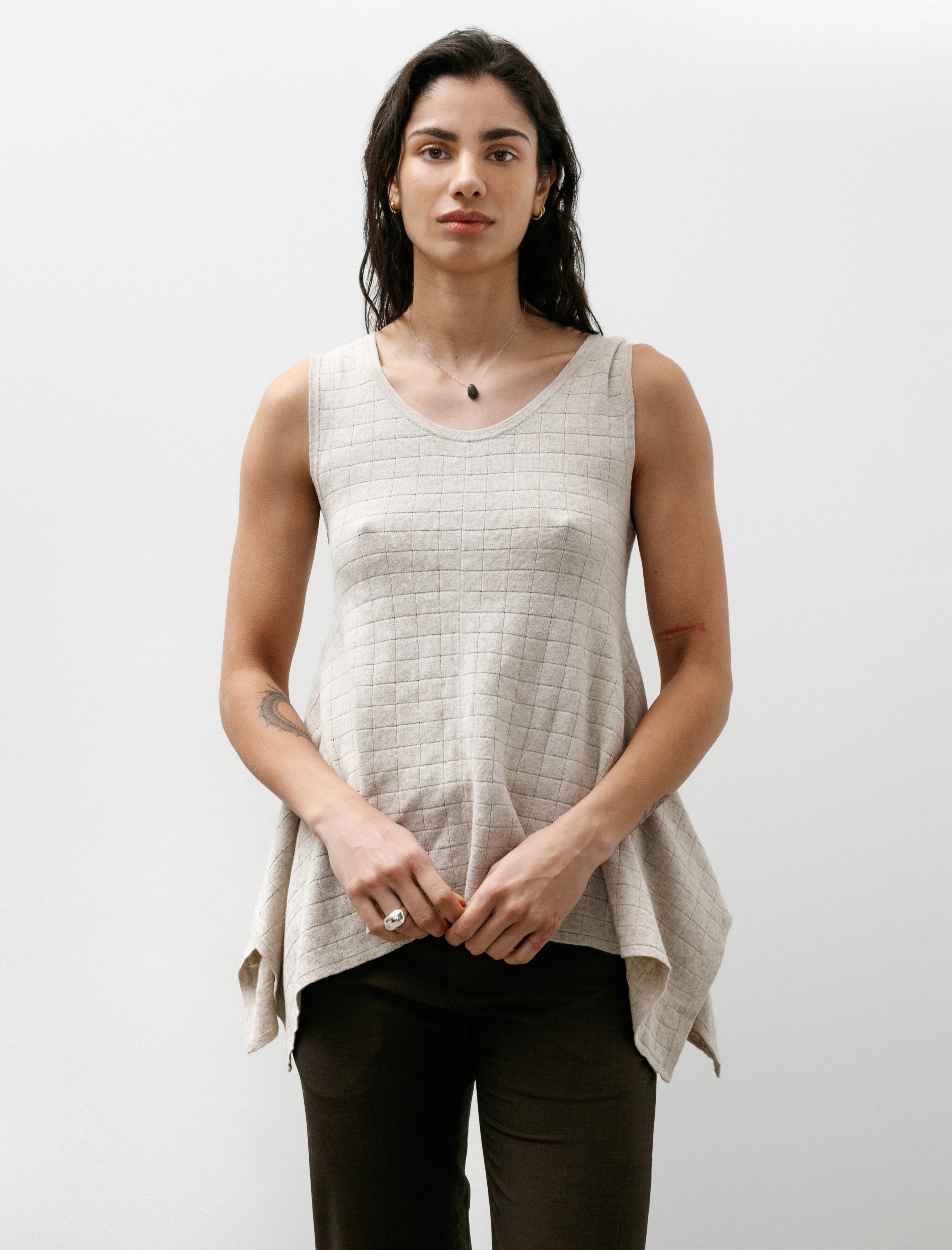 Lauren Manoogian Planes Tank Flax