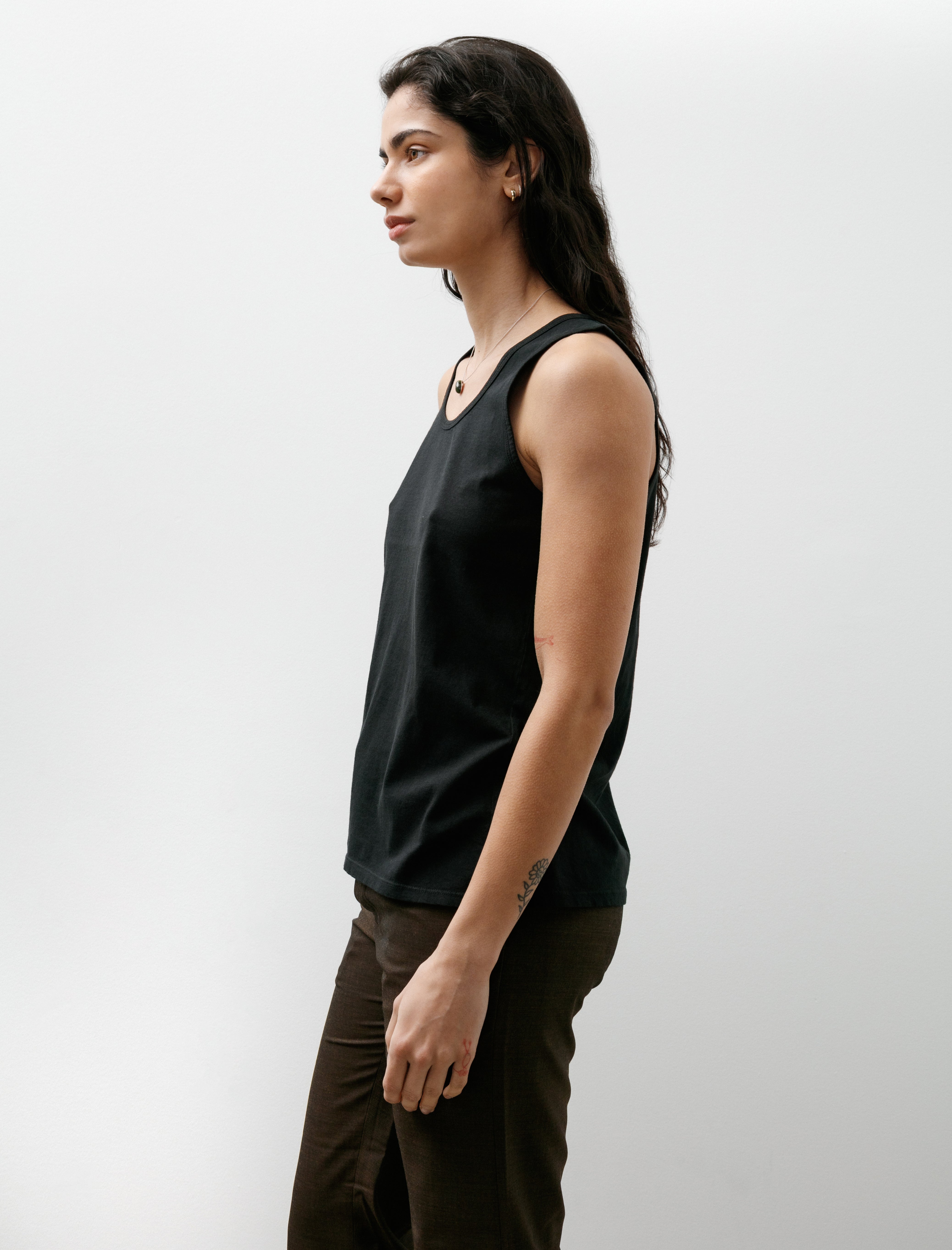 Gabriela Coll No.326 Organic Cotton Tank Top Black