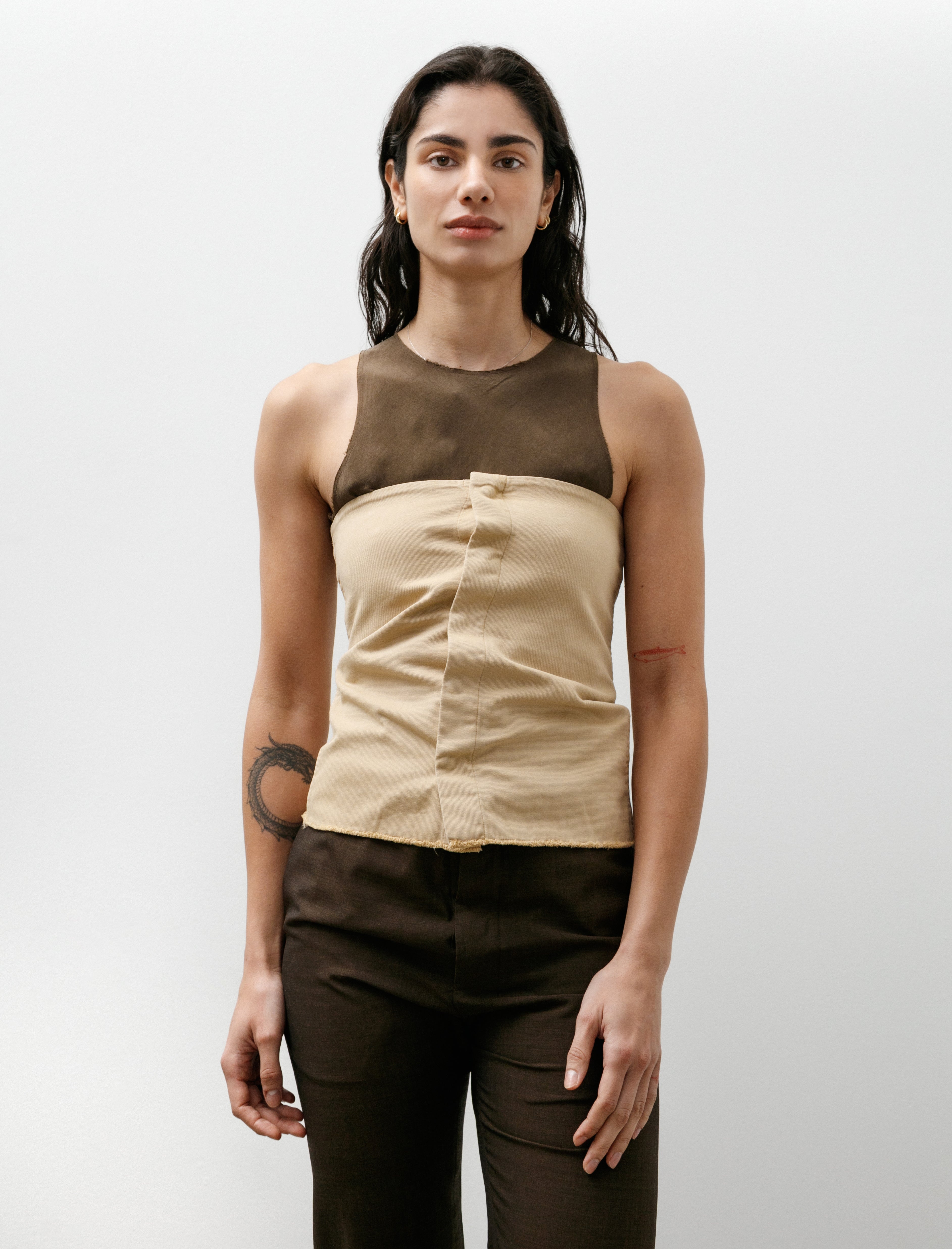 Gabriela Coll No.225 Thin Canvas Snap Top Sand