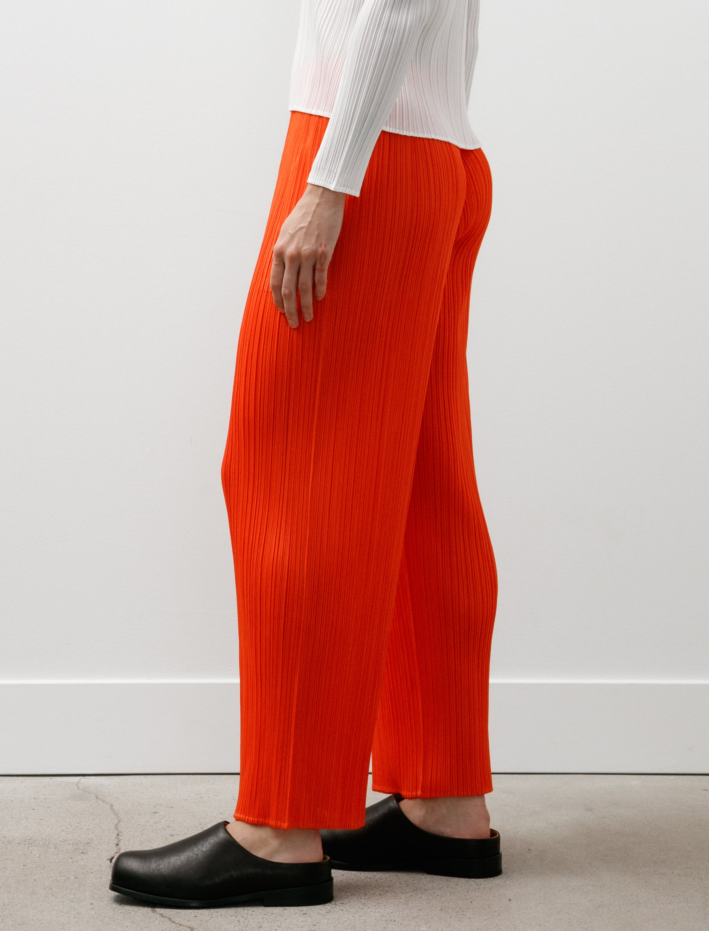Pleats Please by Issey Miyake Monthly Colours Pants Tomato Red