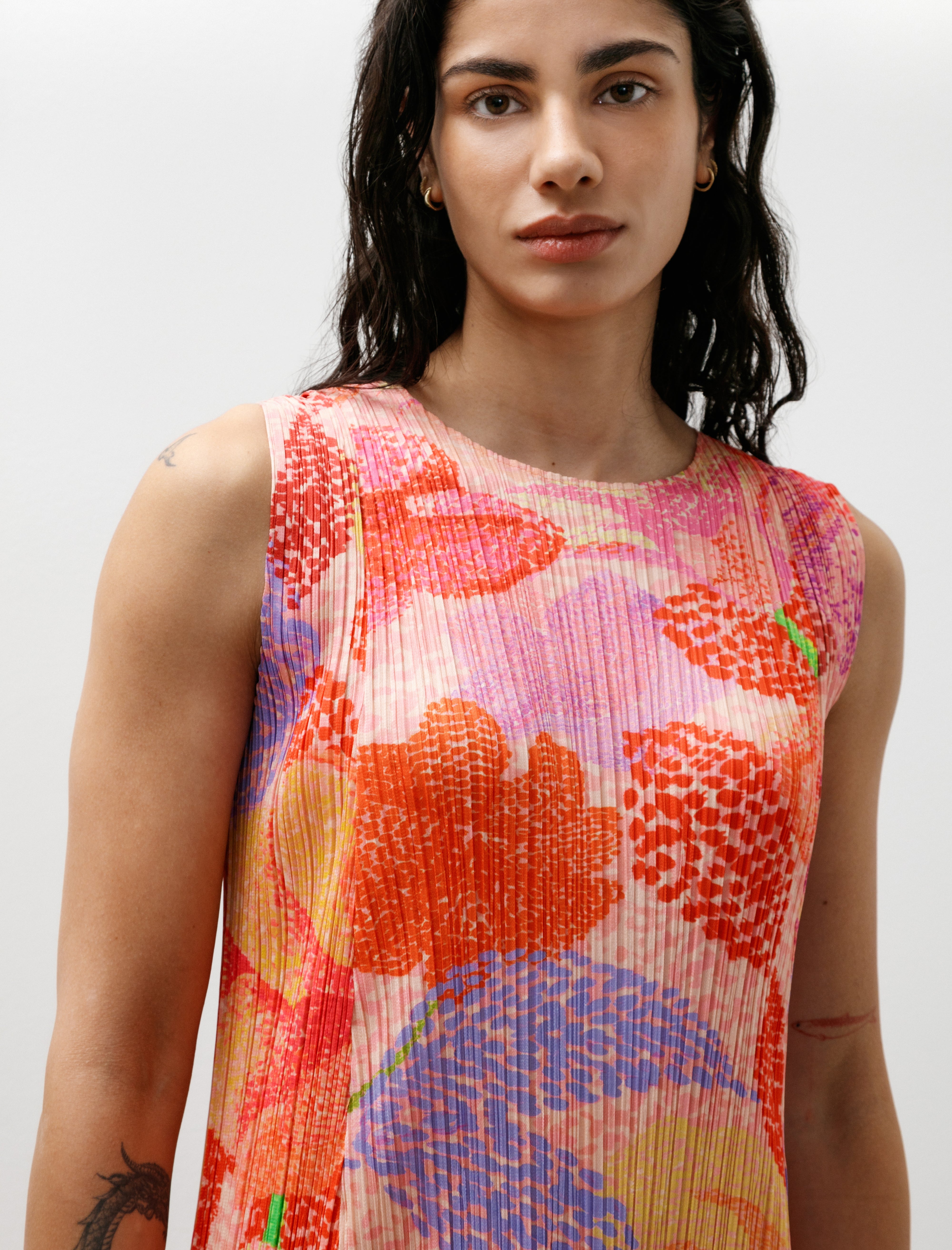 Pleats Please by Issey Miyake Foggy Forest Dress Pink