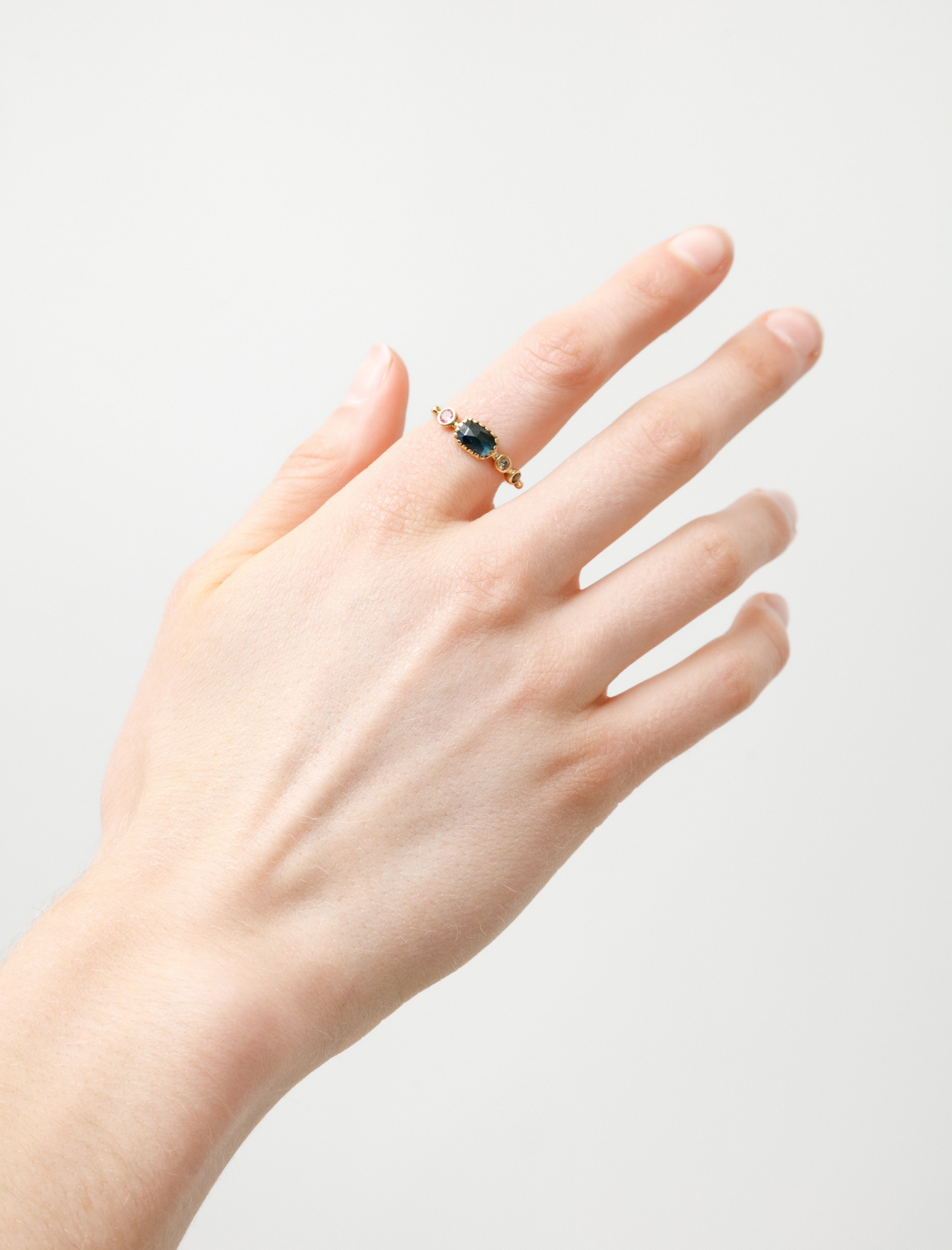 Dorette Simple Ring Spinel/Tourmaline/Diamonds