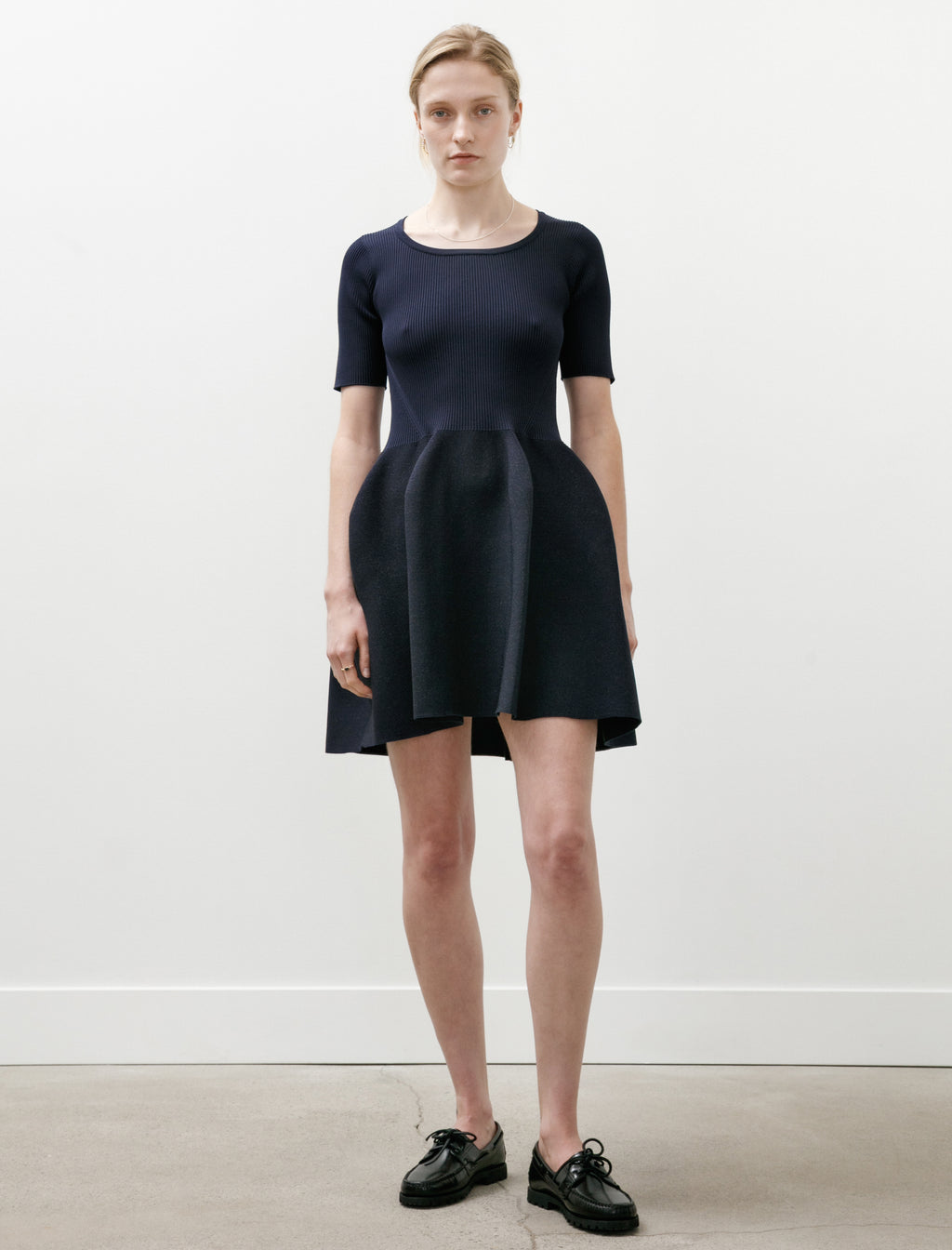 Pottery HS Glitter Roundneck Mini Dress Navy/Black