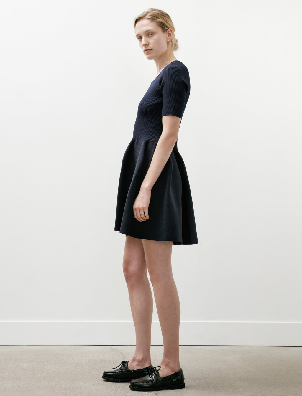 CFCL Pottery HS Glitter Roundneck Mini Dress Navy/Black – Neighbour