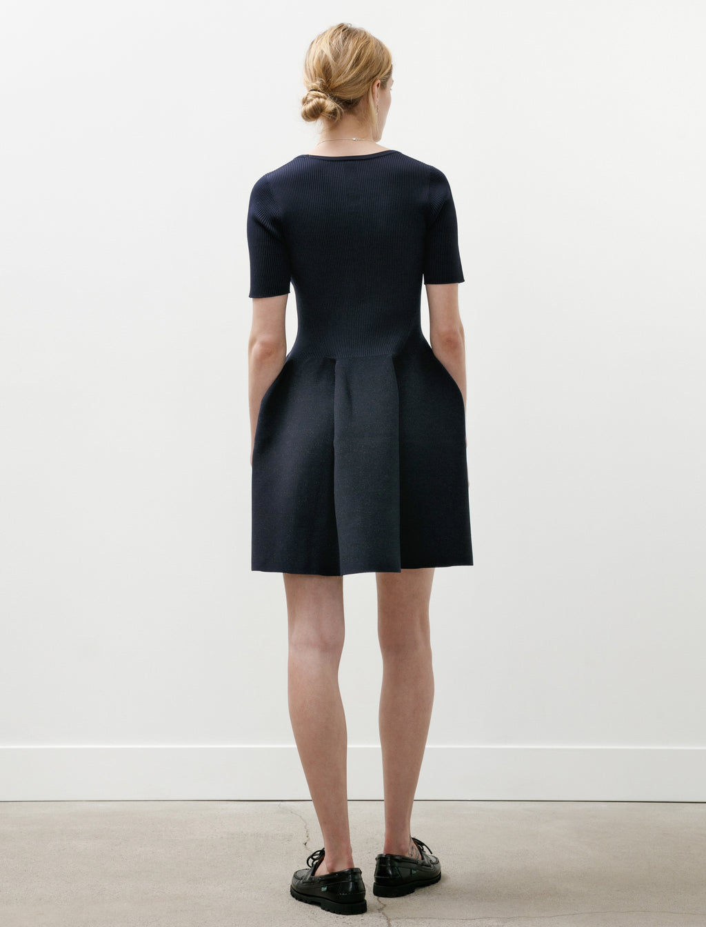 CFCL Pottery HS Glitter Roundneck Mini Dress Navy/Black – Neighbour
