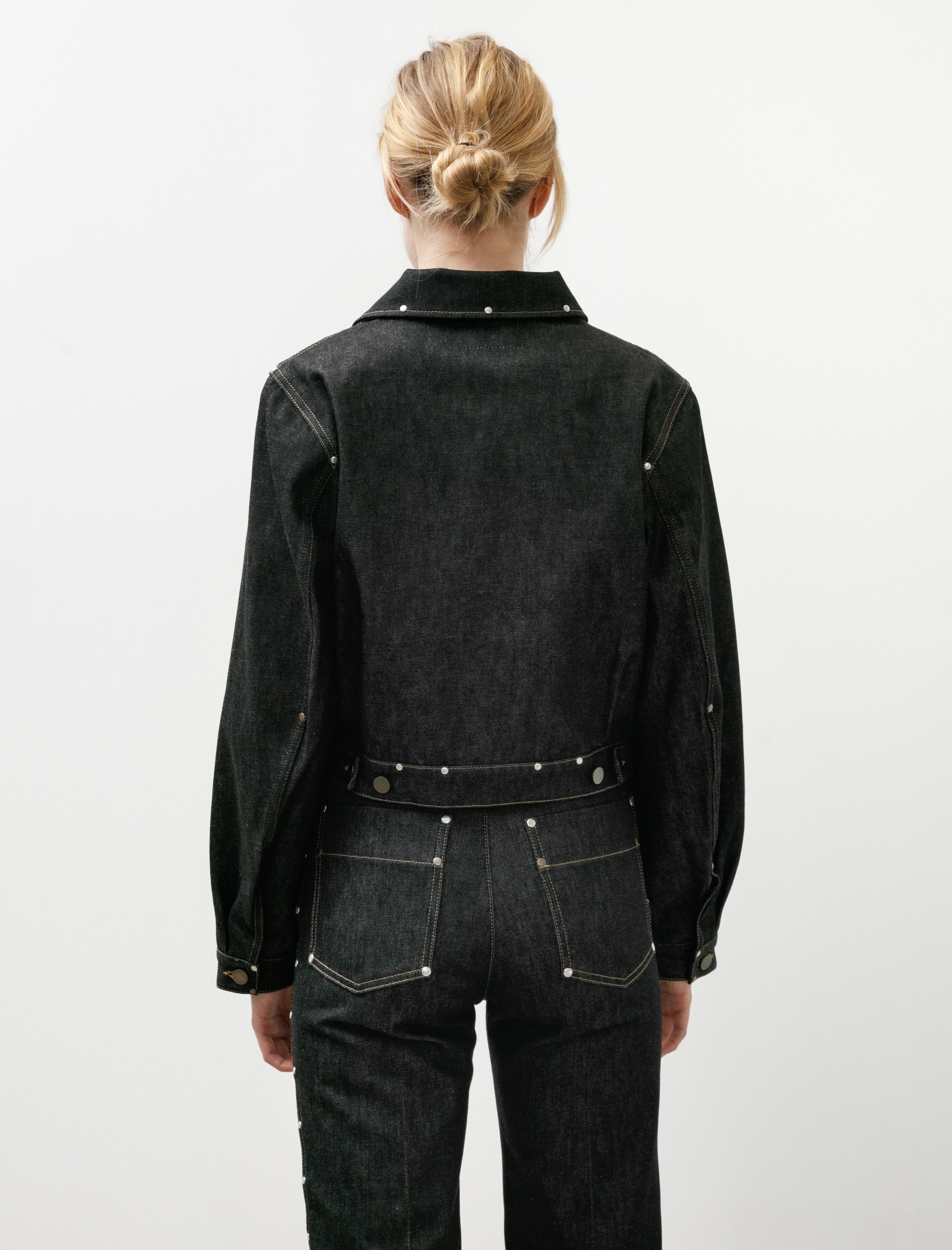 Lemaire Cropped Blouson With Studs Slate