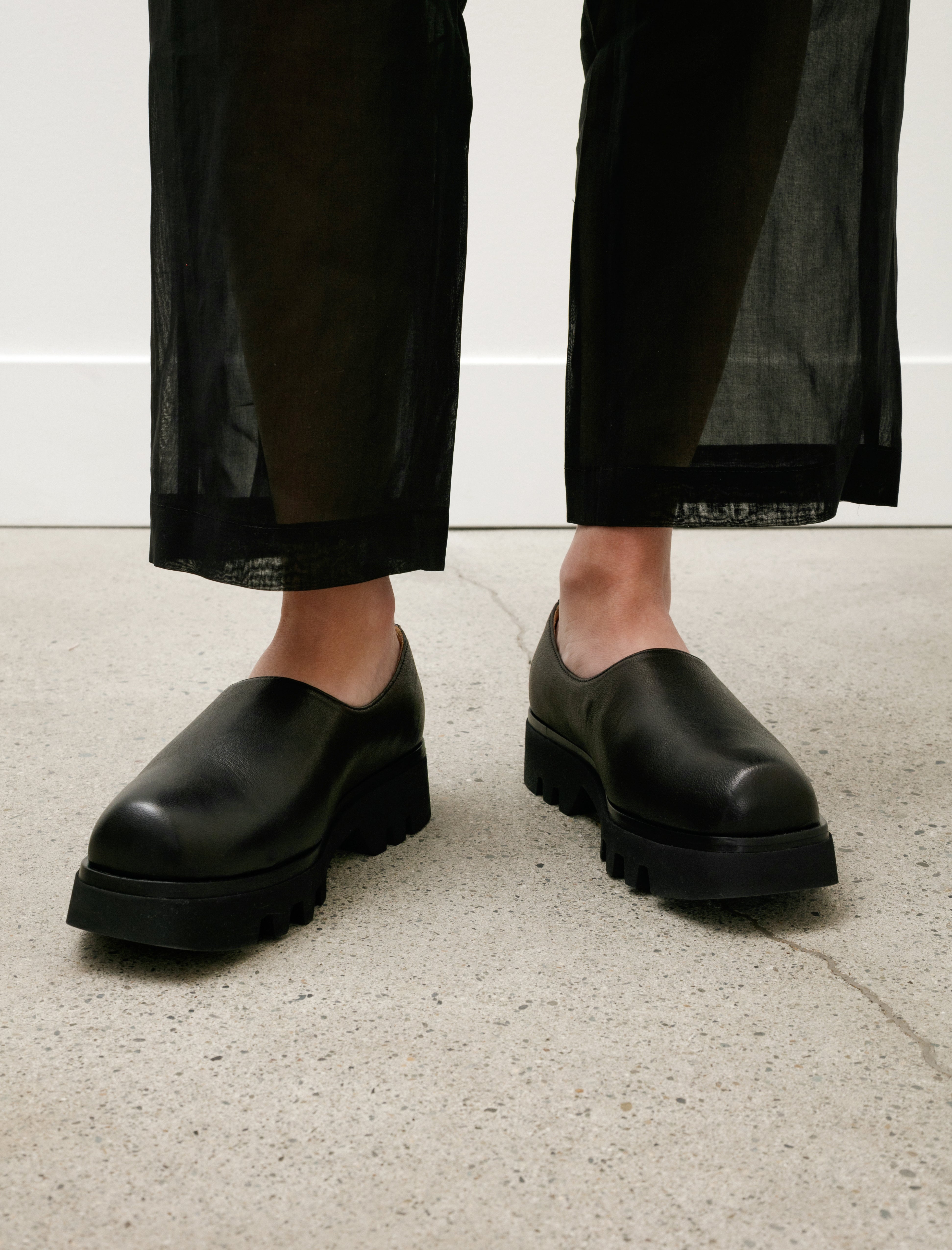 Ernie Palo Sheer Easy Pants Black