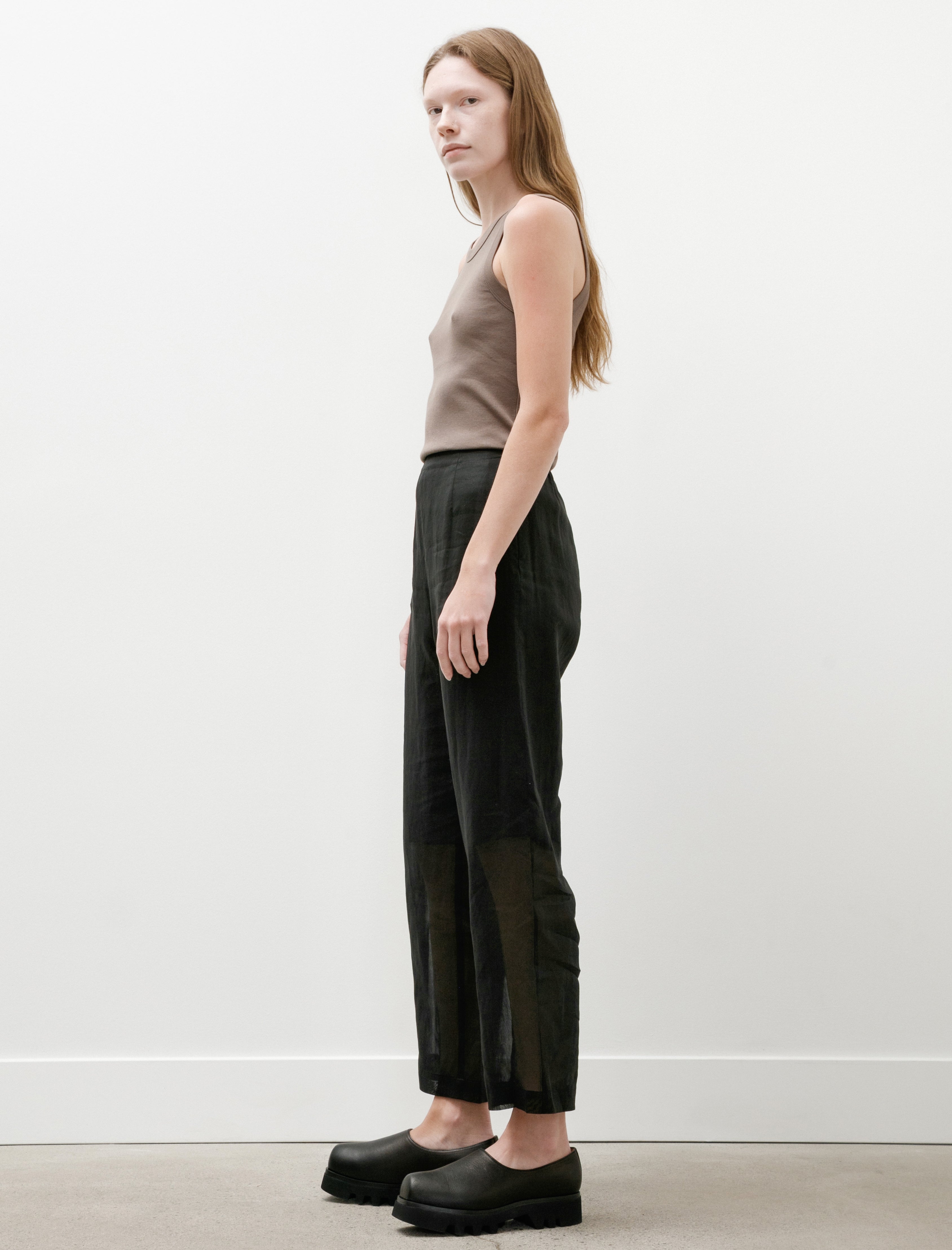 Ernie Palo Sheer Easy Pants Black