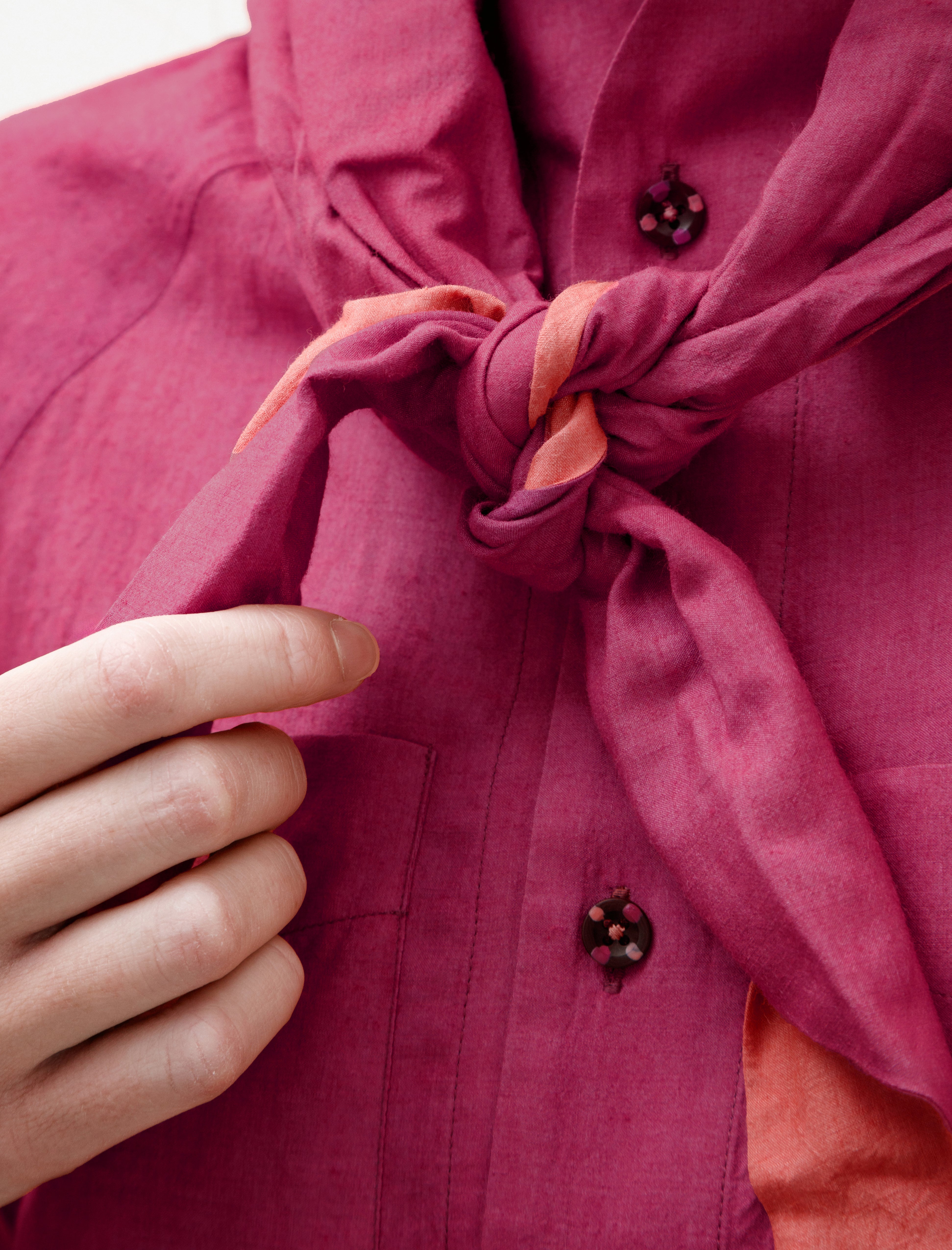 SeventyFive Brownie Shirt Fuchsia/Peach