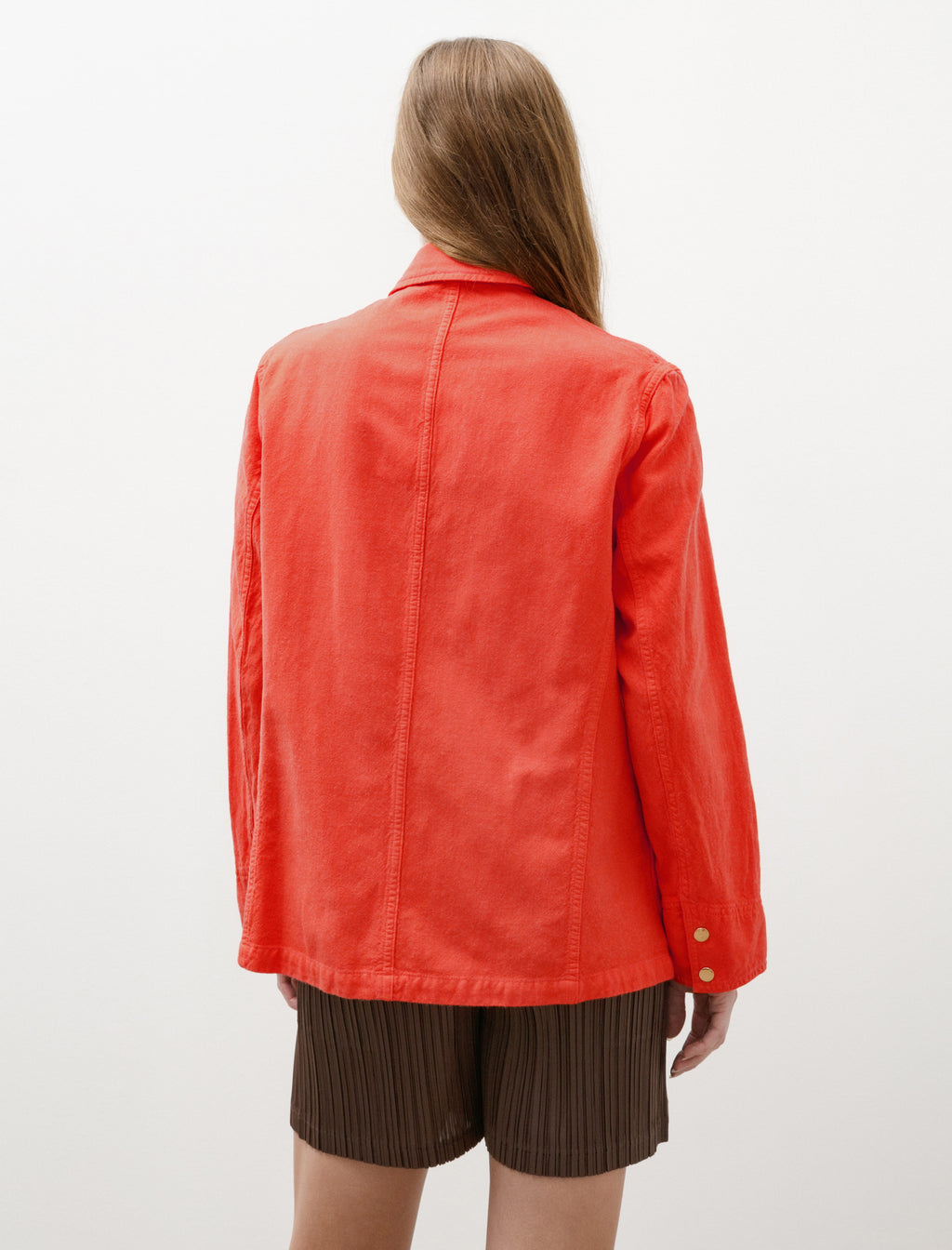 ジャケット・アウター AURALEE WOOL COTTON LINEN OX WORK JACKET Auralee Wool Cotton Linen Ox Work Jacket Red Orange – Neighbour