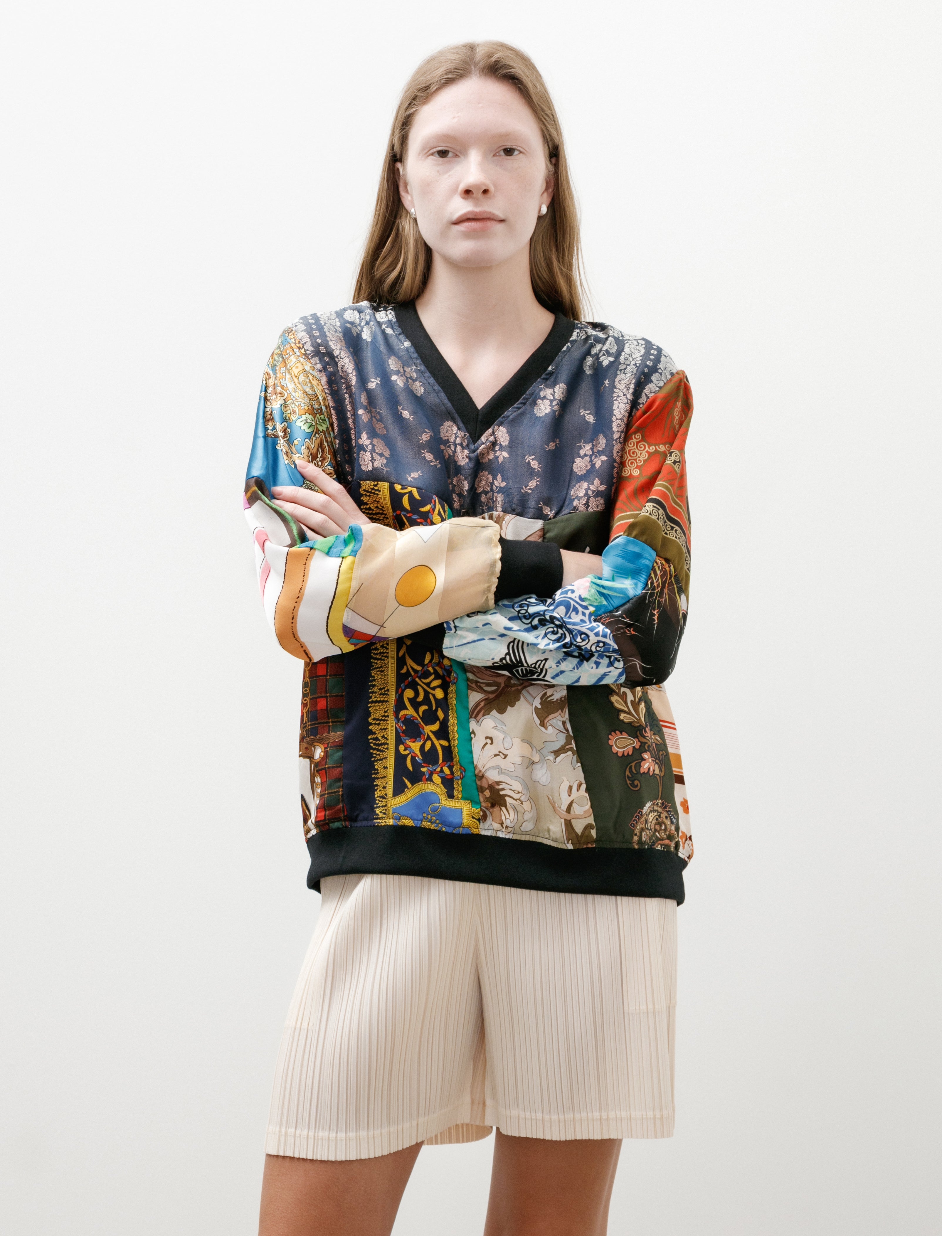 Needles Rebuild by Needles V Neck Pullover