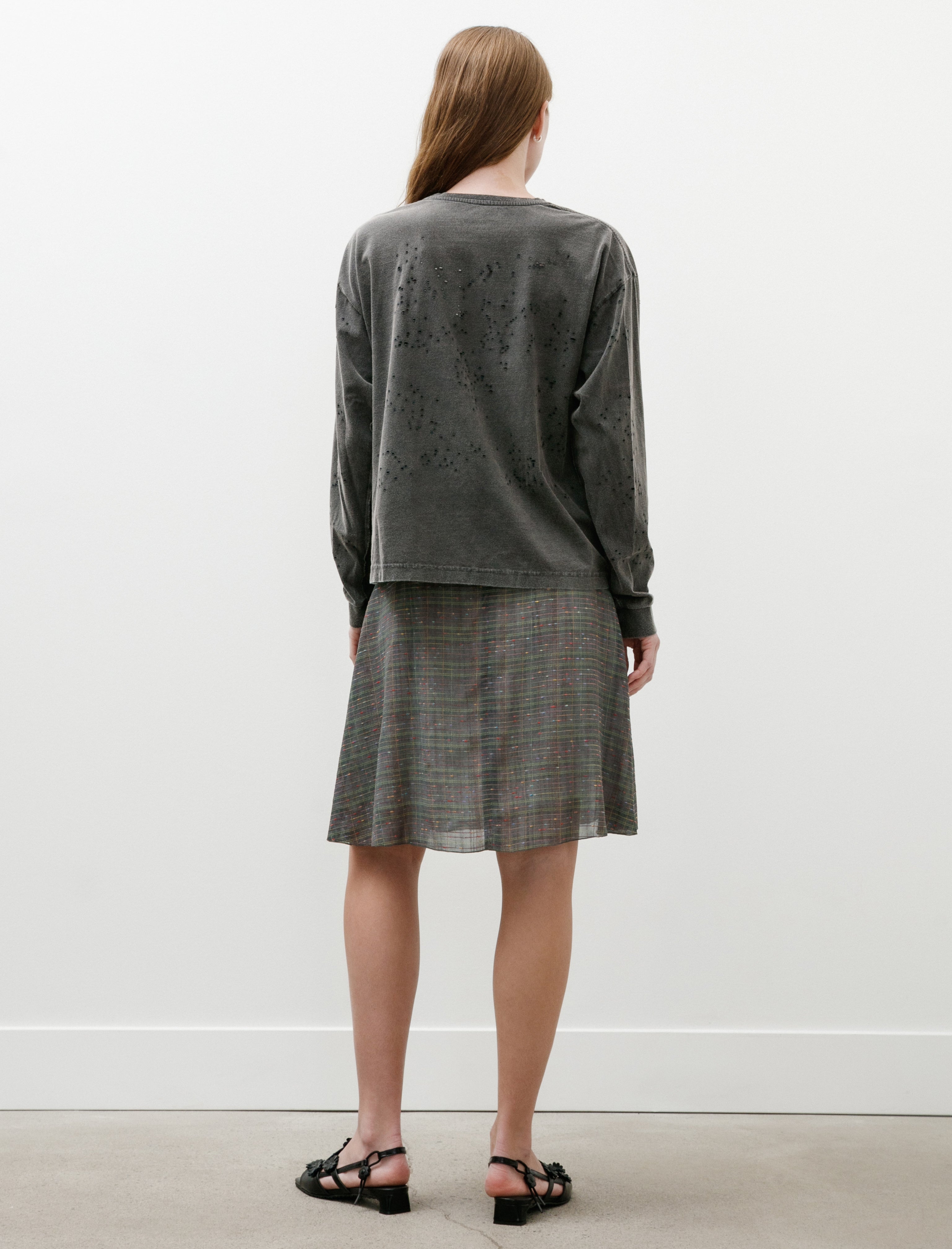 Needles Semi Flair Skirt Ring Knot Plaid