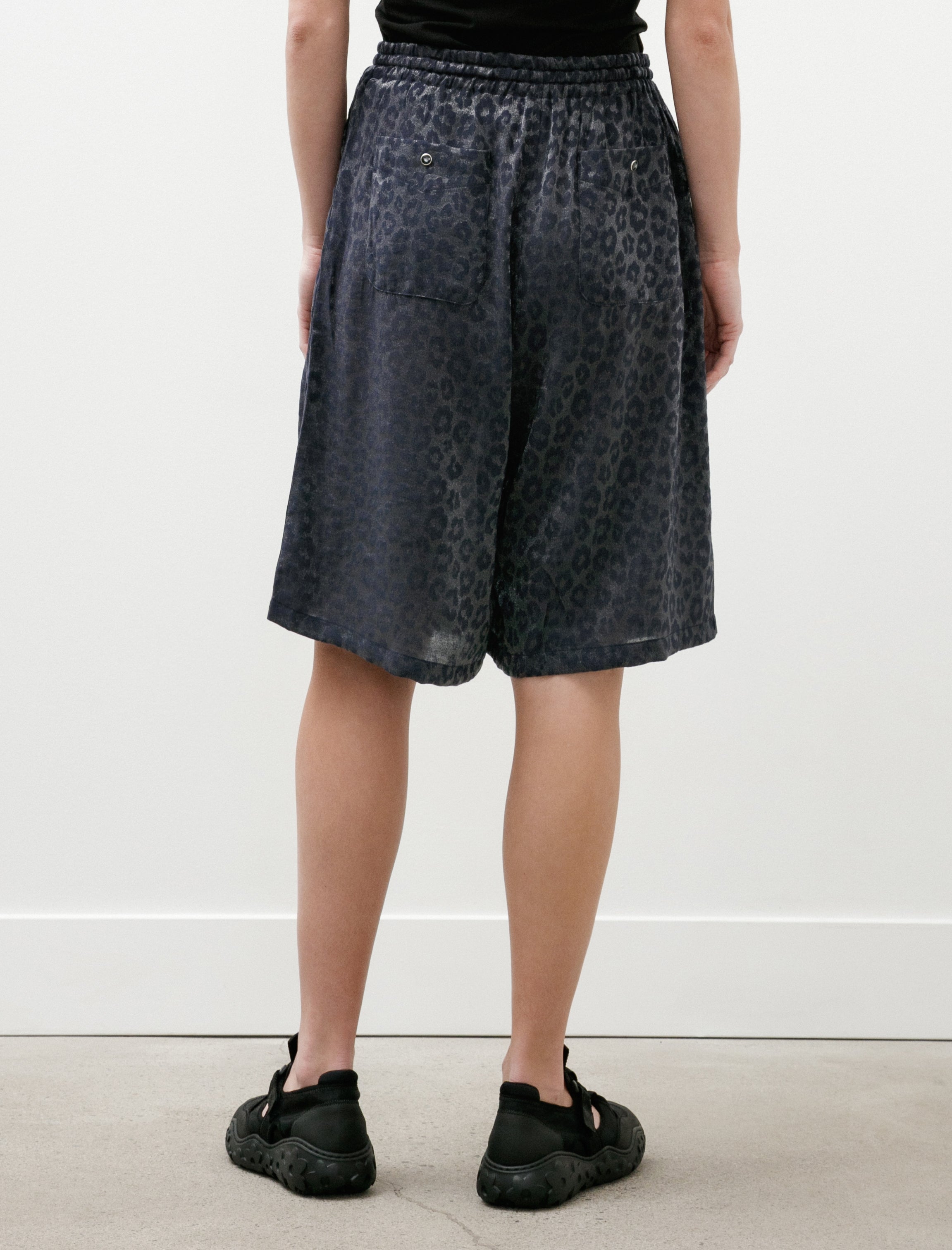 Needles String Cowboy H.D. Shorts Leopard Jacquard