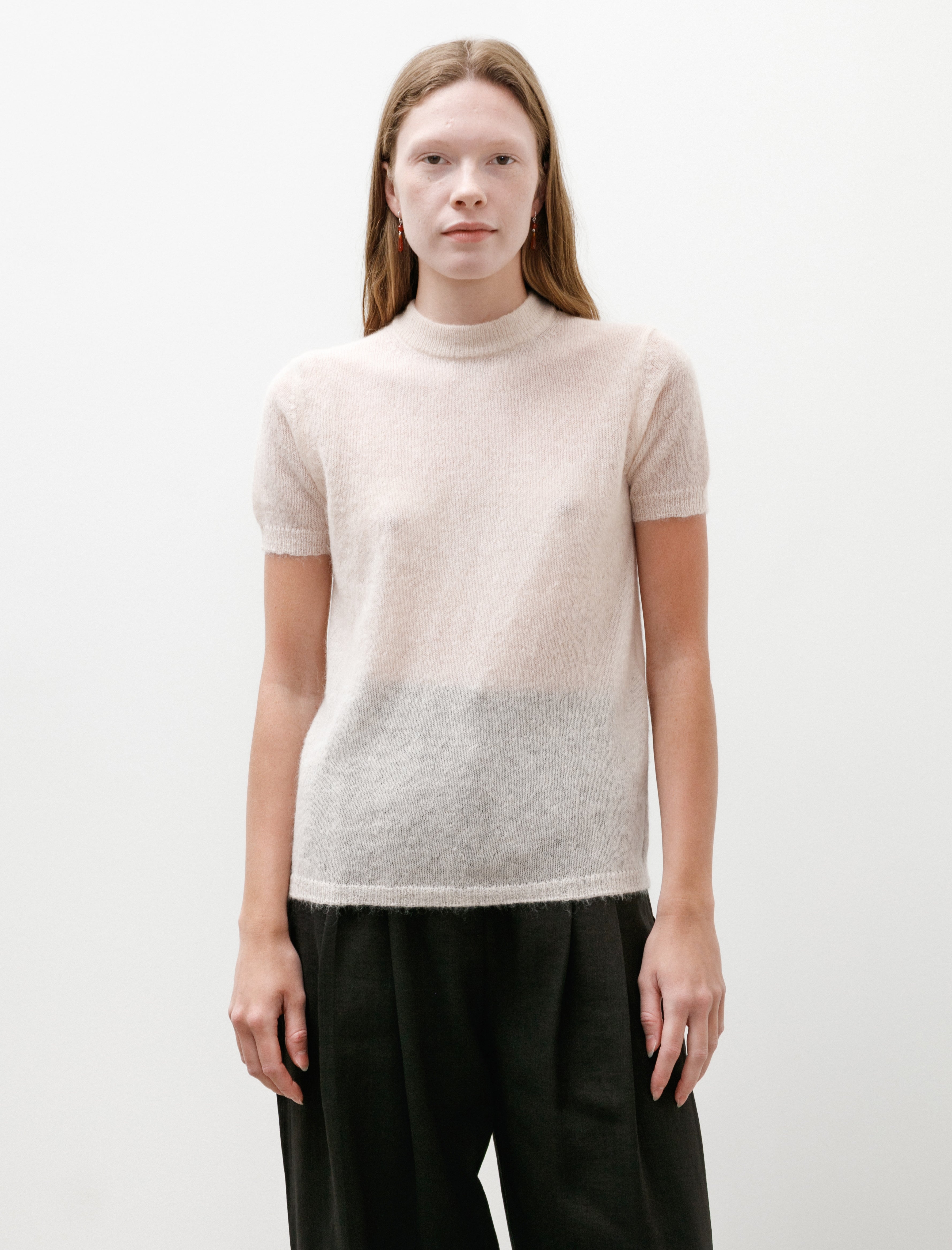 Studio Nicholson Seren Mohair Knit Plaster