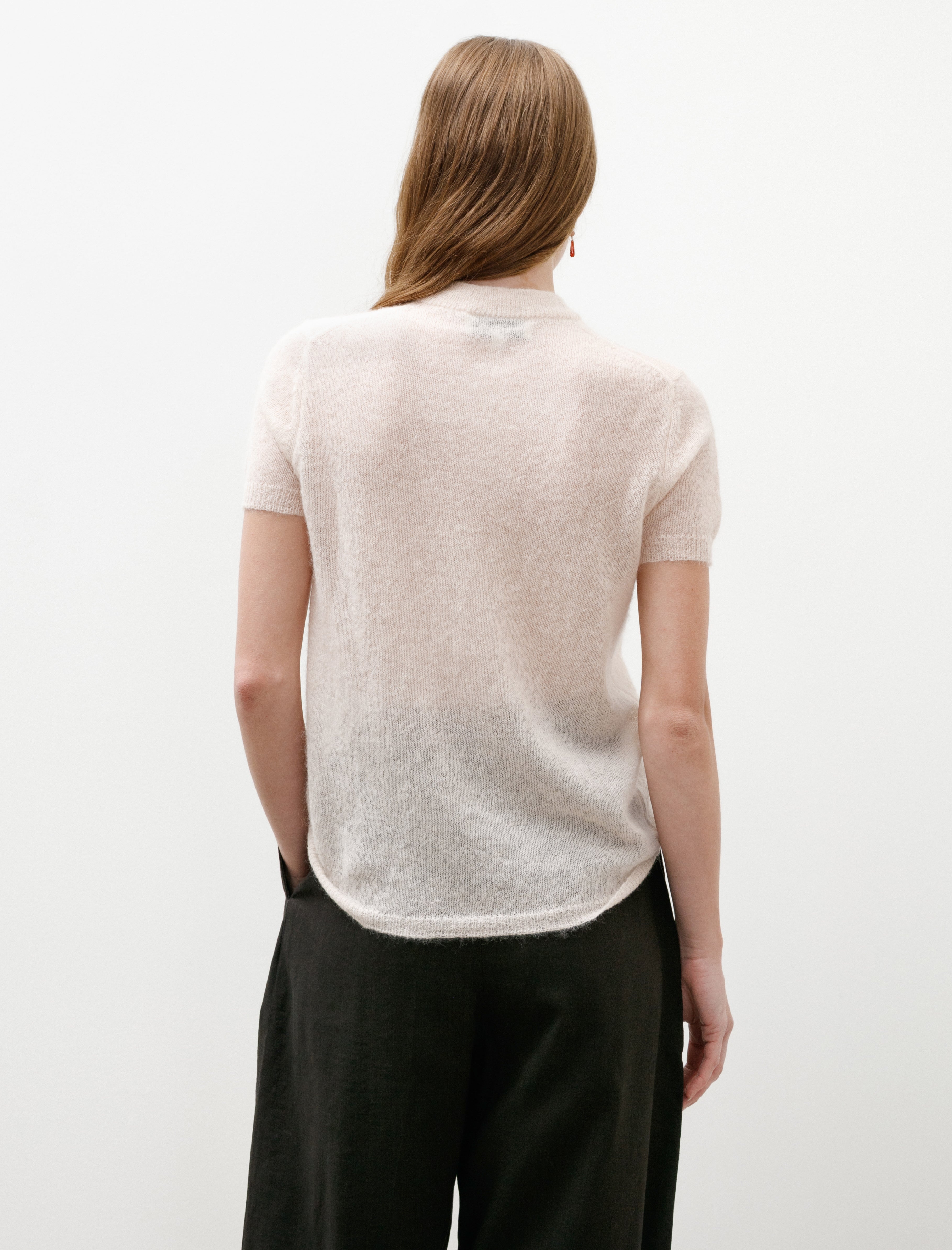 Studio Nicholson Seren Mohair Knit Plaster
