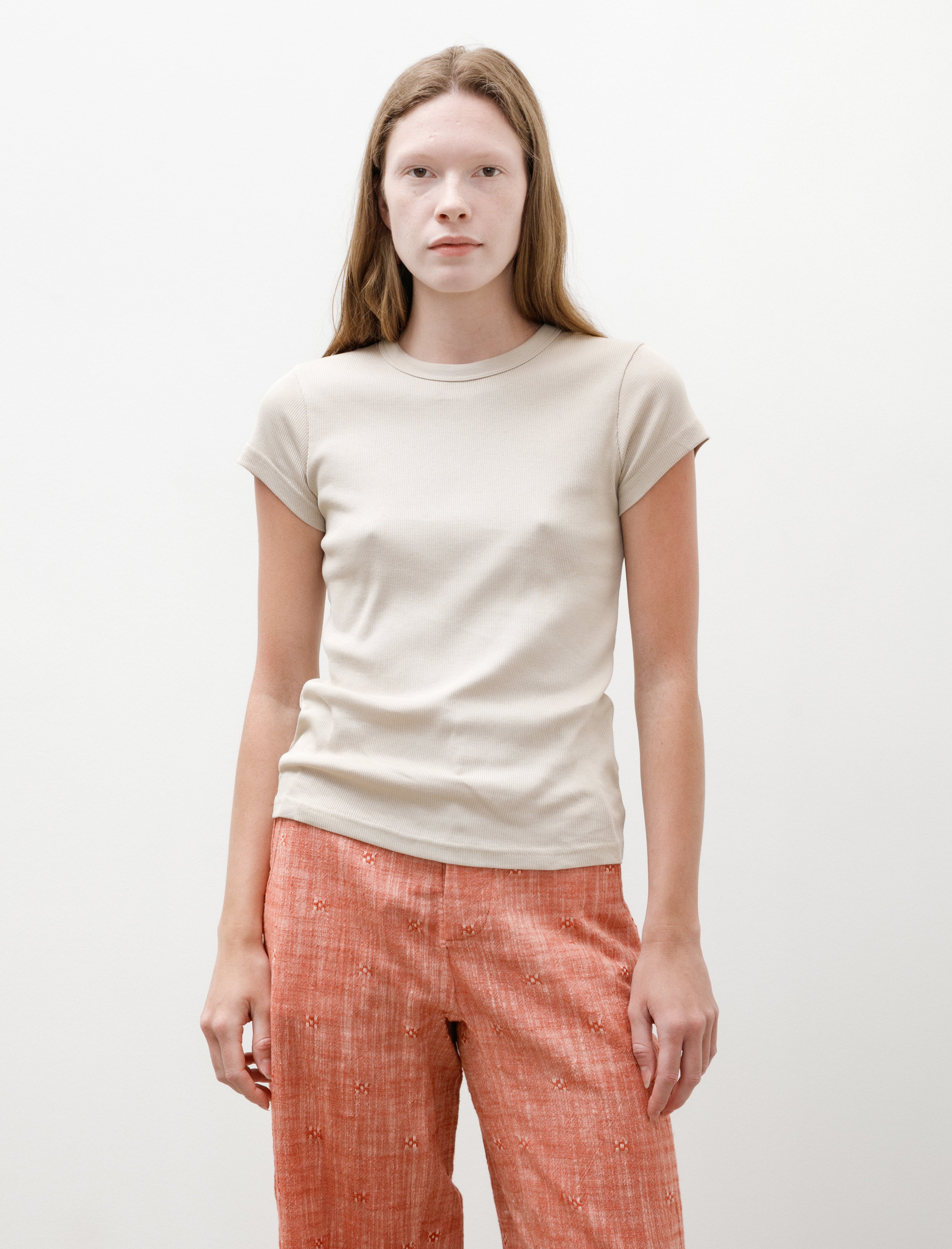 Sunspel Rib T-Shirt Hazelwood