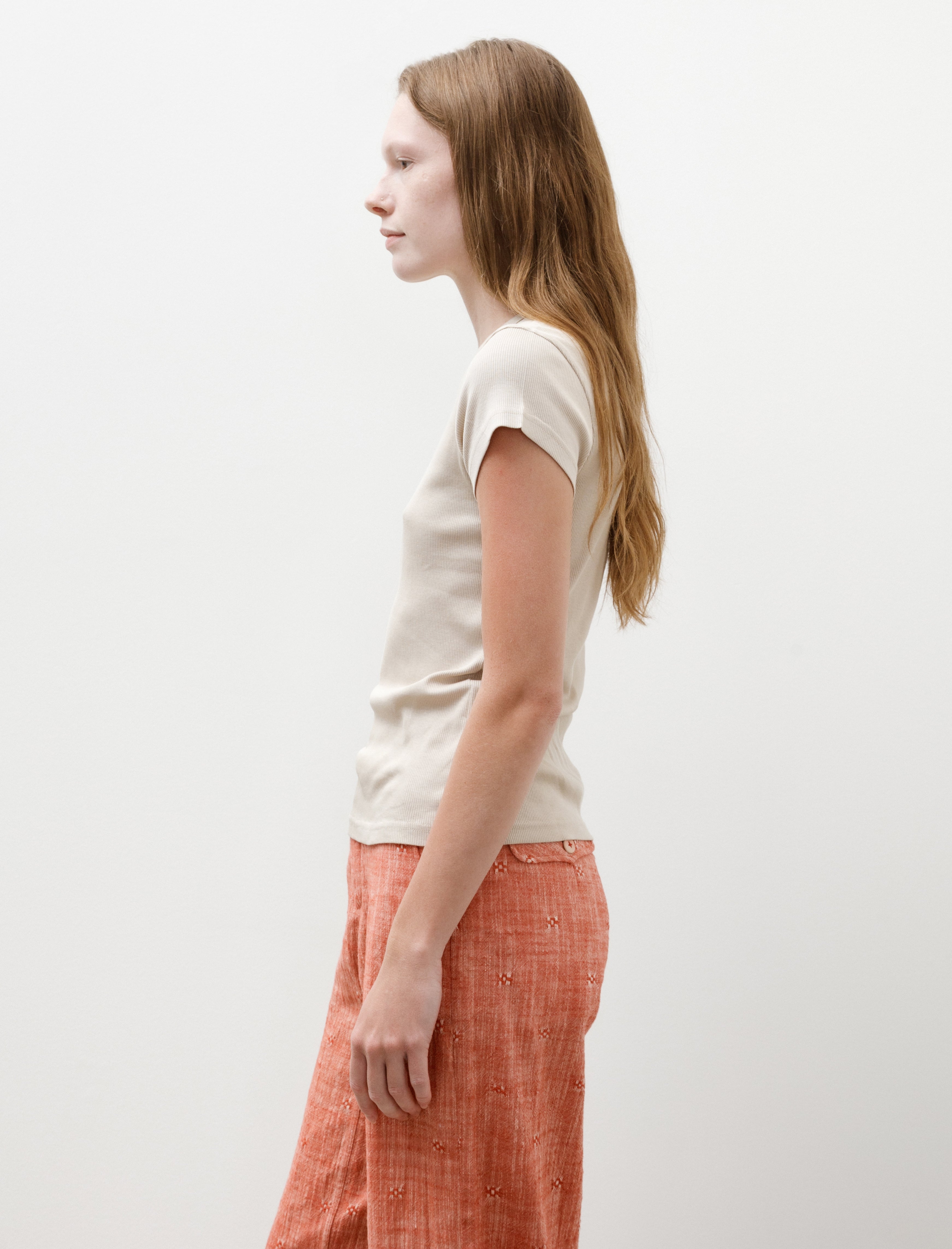 Sunspel Rib T-Shirt Hazelwood