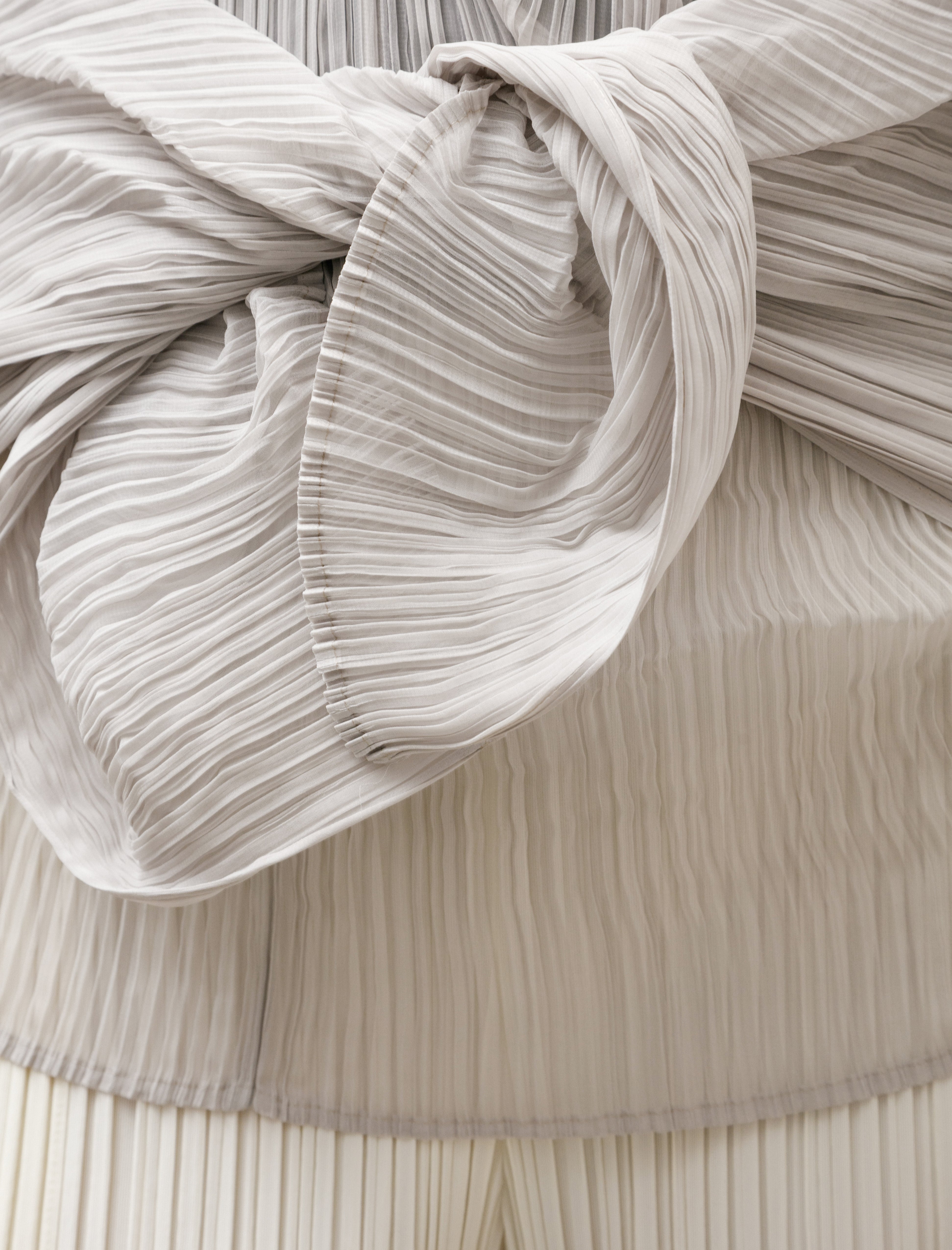 Pleats Please by Issey Miyake Colorful Madame T Small Greige