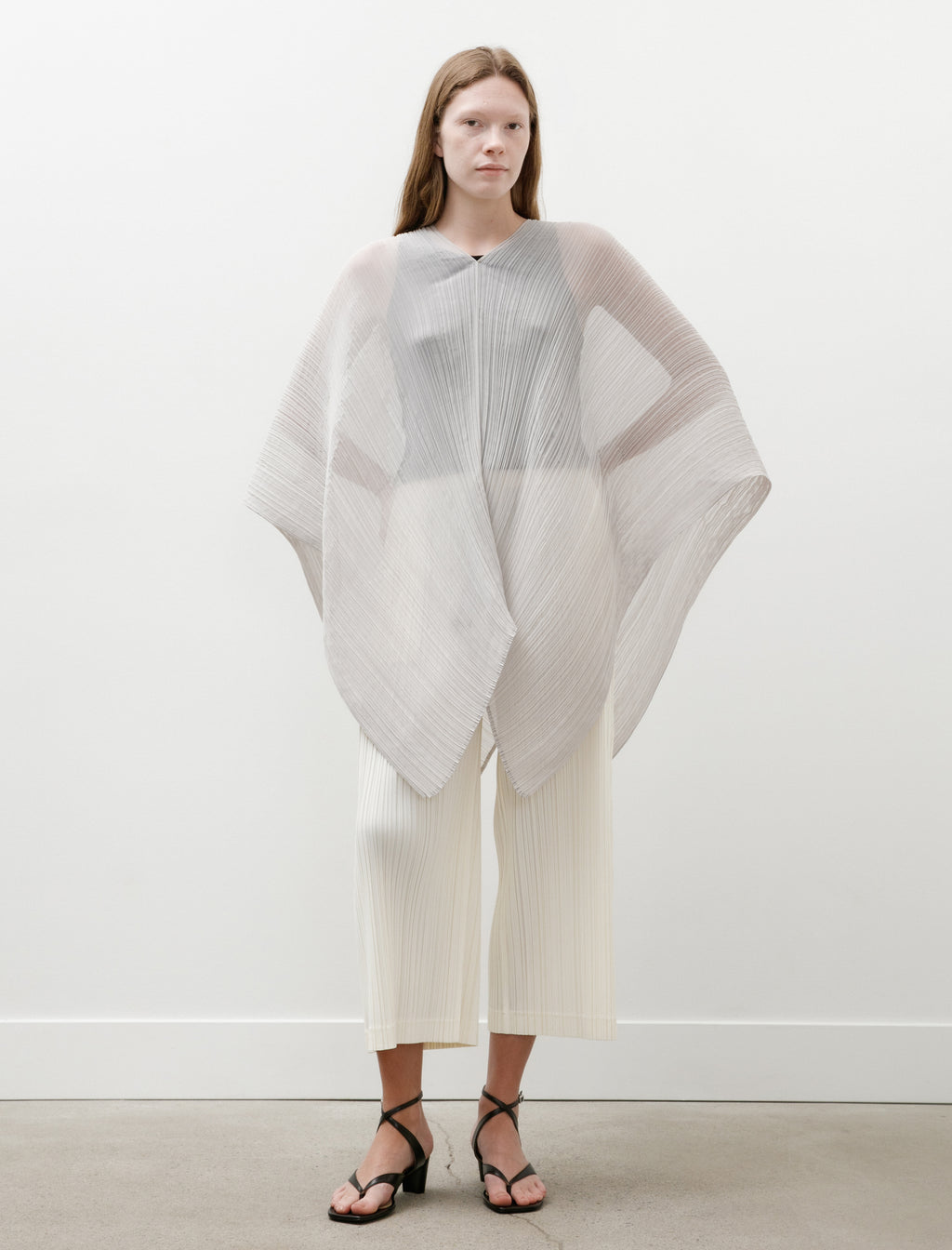 Pleats Please by Issey Miyake Colorful Madame T Small Greige