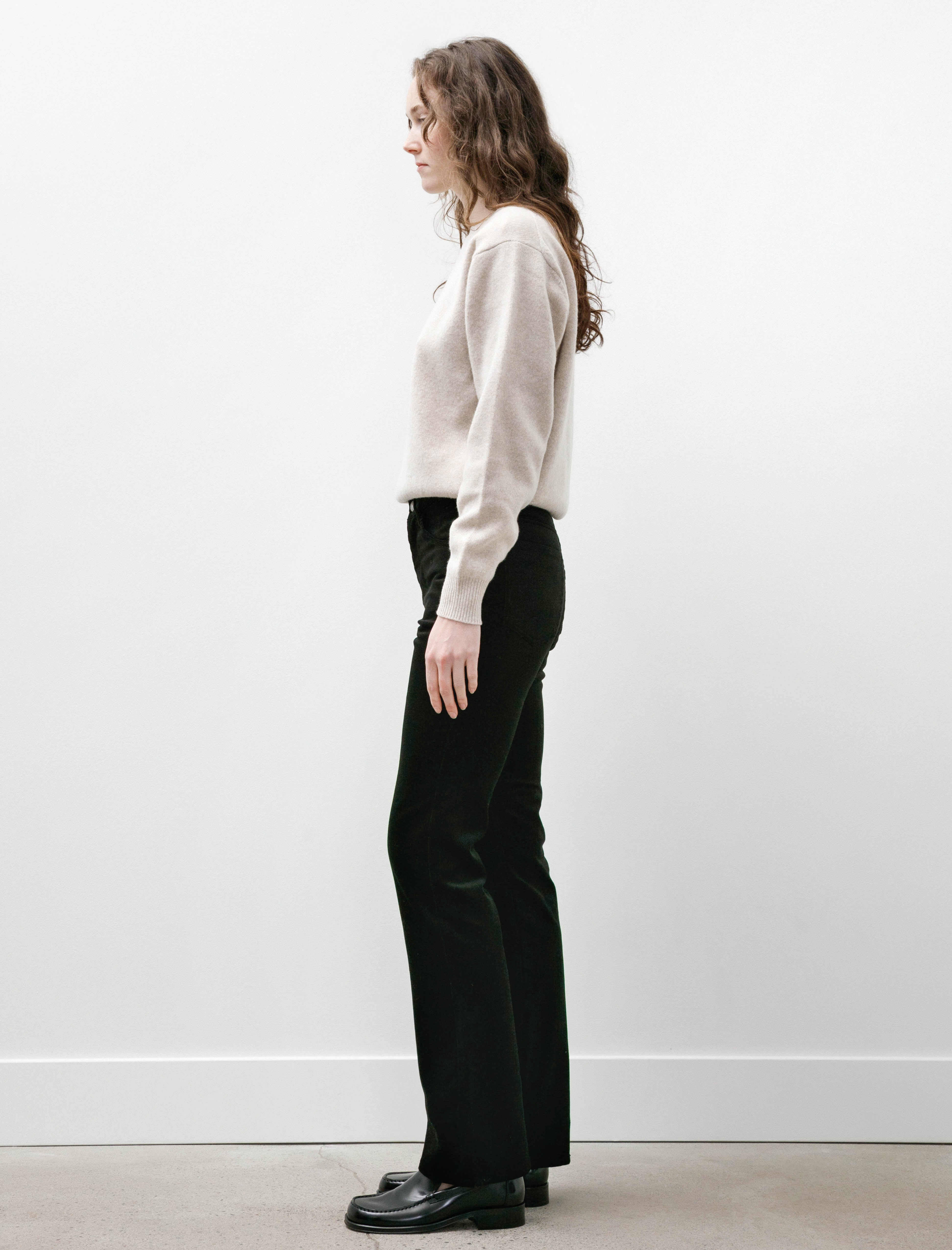 Comoli Corduroy Pants Black