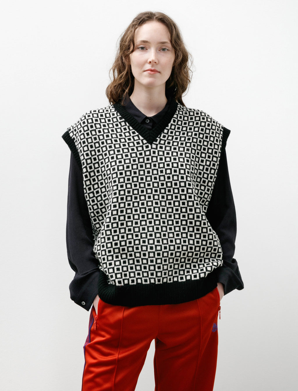Needles Shetland Knit Vest Plaid Black – Neighbour