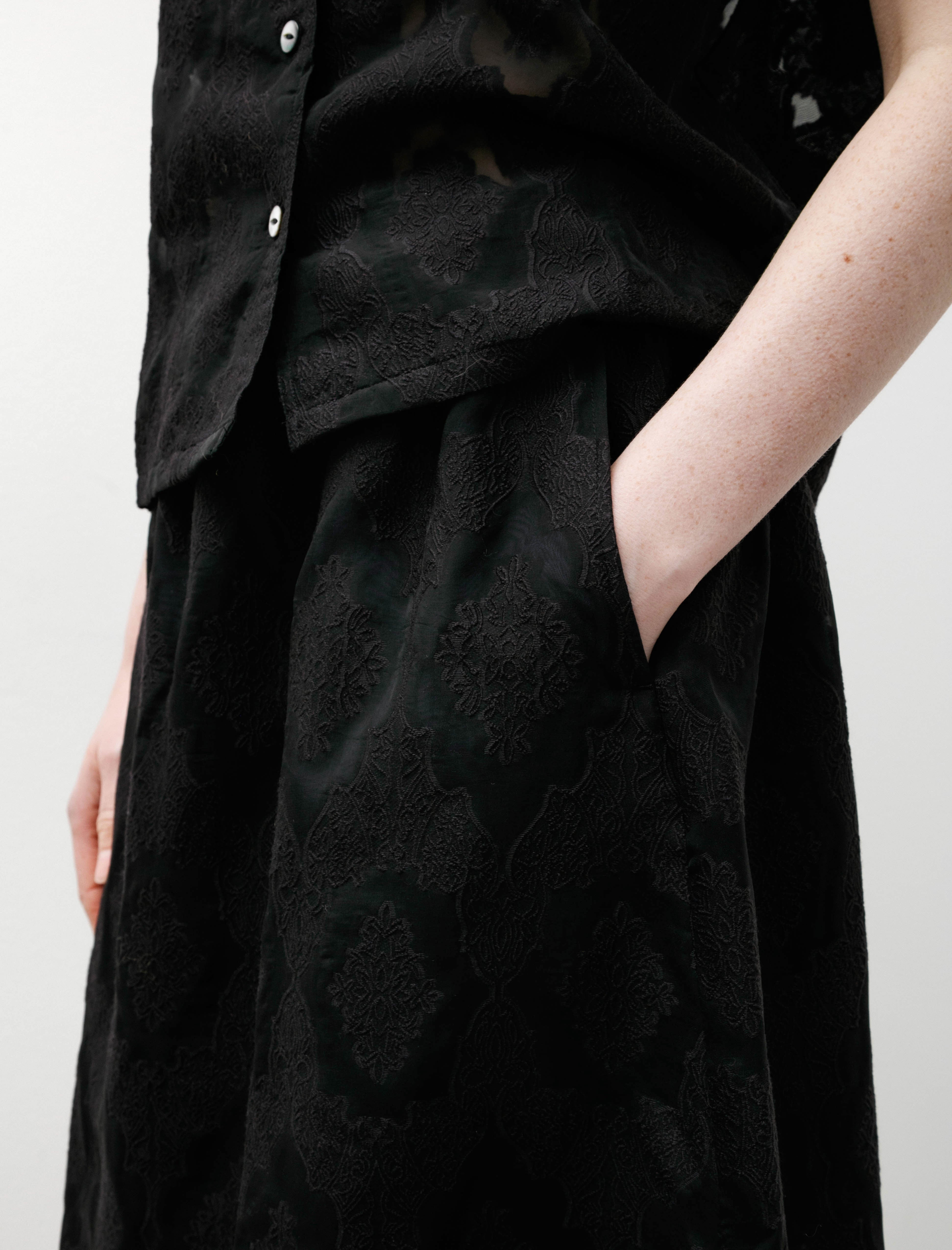 Needles Balloon Skirt Victorian Sheer Purple