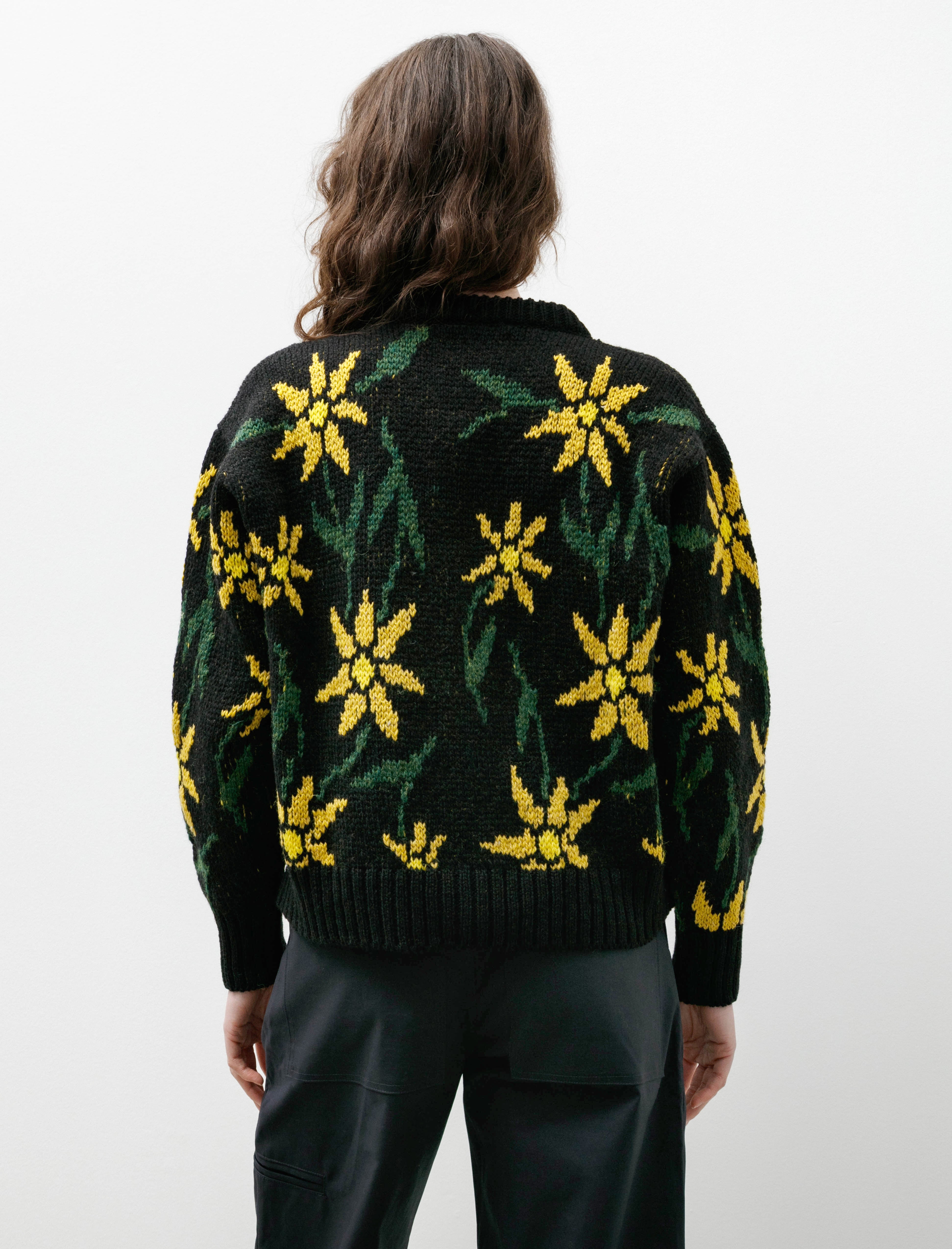 Howlin' Flower Cardigan Black