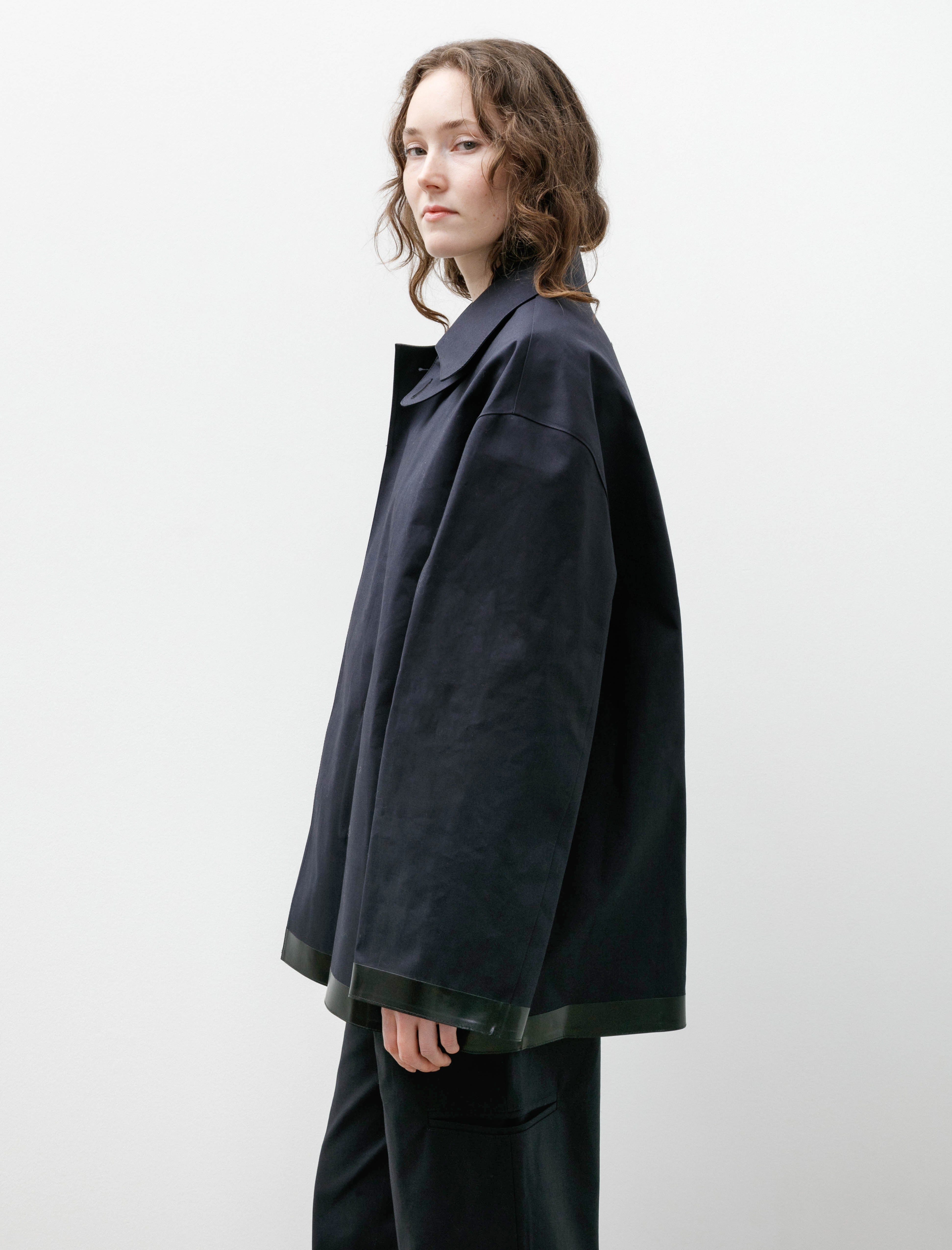 Studio Nicholson SN x Mackintosh Teviot Short Mac Coat Navy