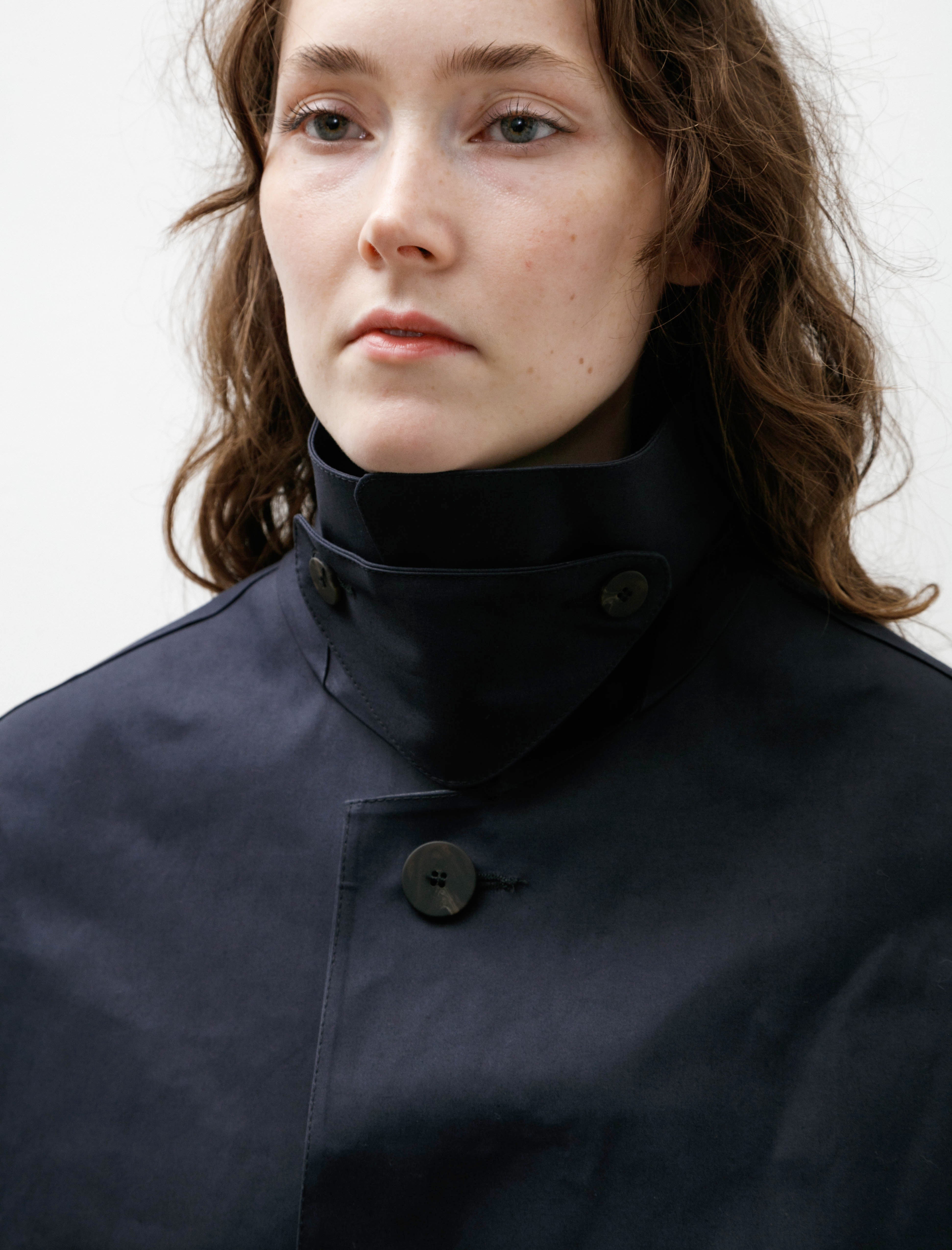 Studio Nicholson SN x Mackintosh Teviot Short Mac Coat Navy