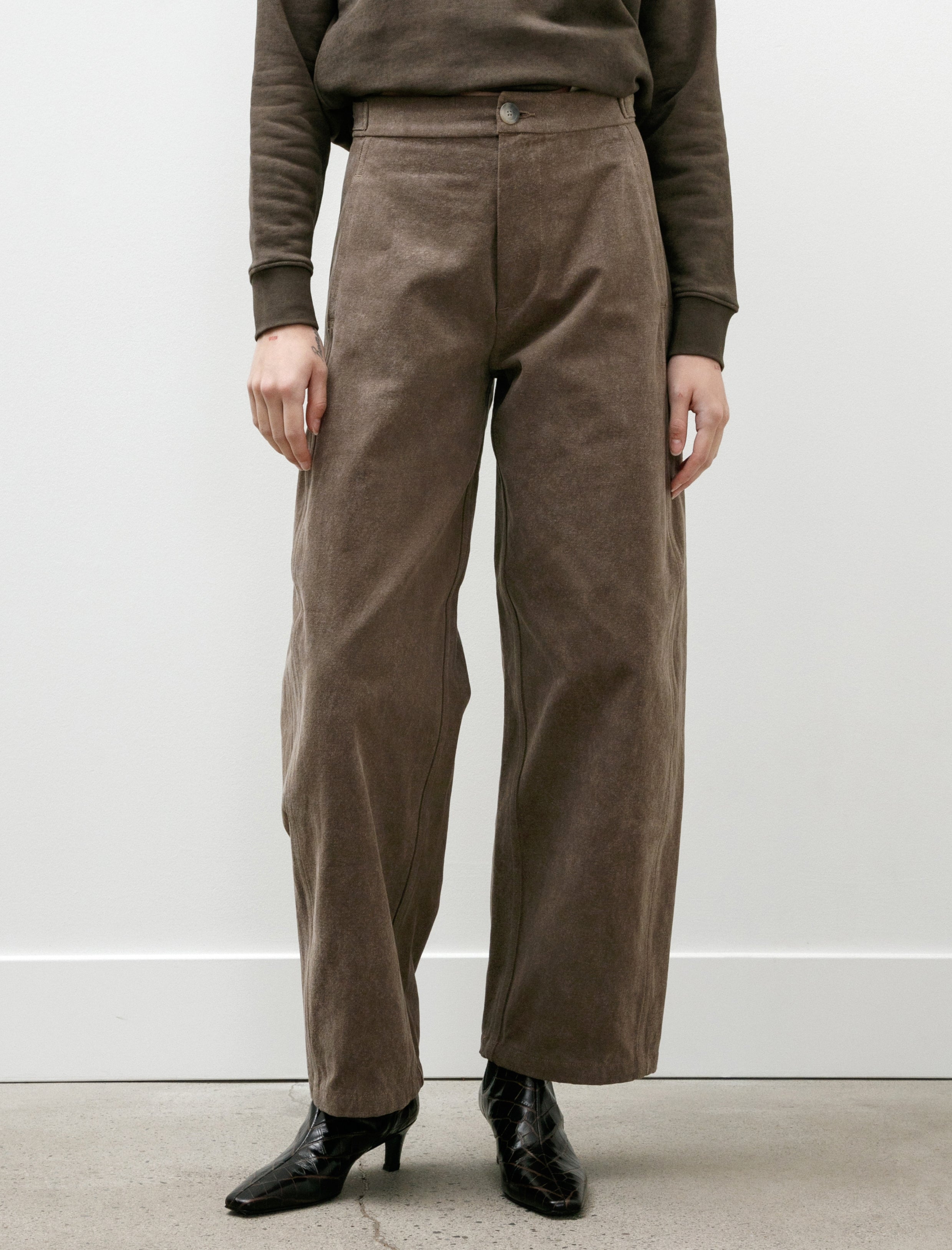 Lauren Manoogian Canvas Pants Washed Cinder