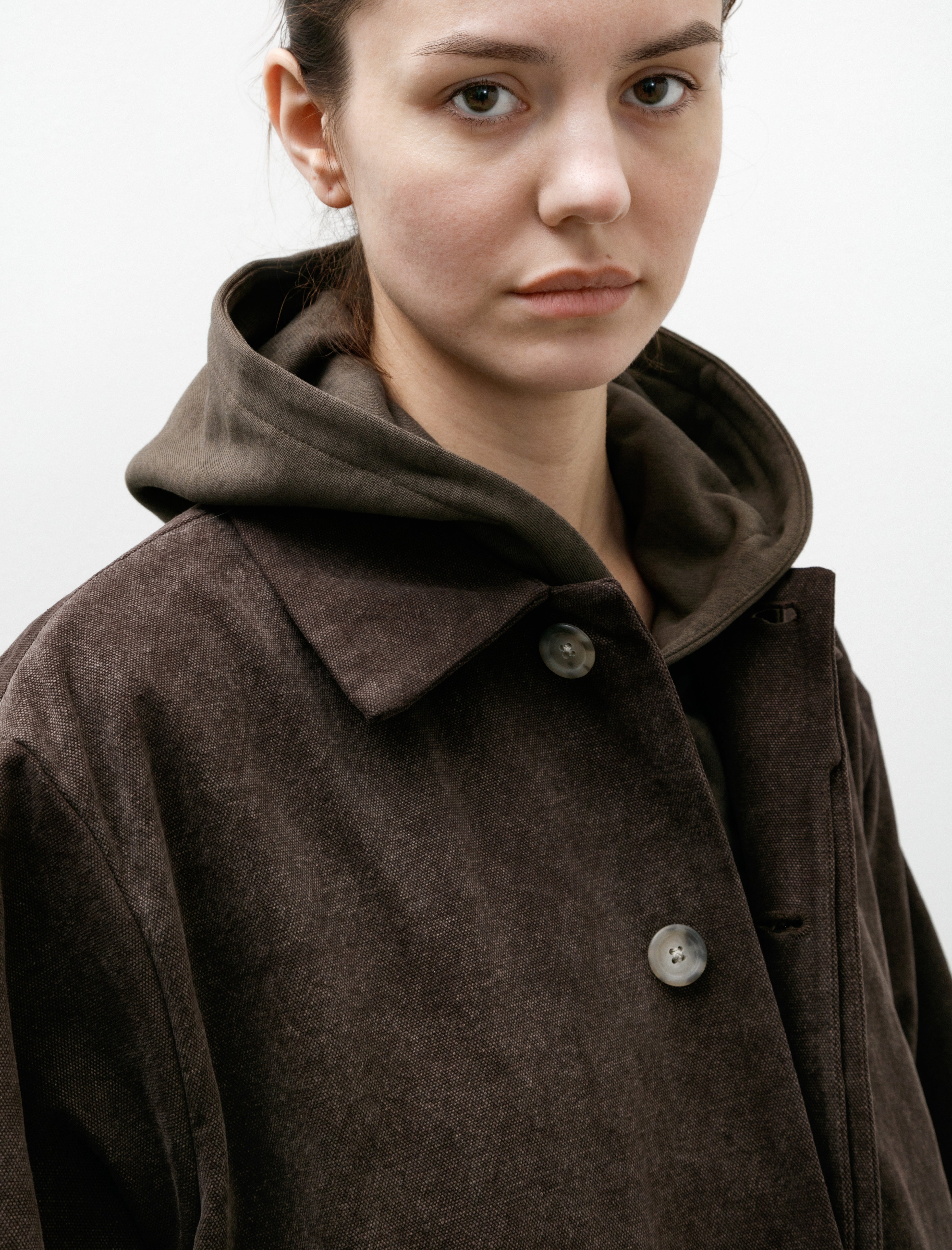 Lauren Manoogian Canvas Car Coat Washed Soil