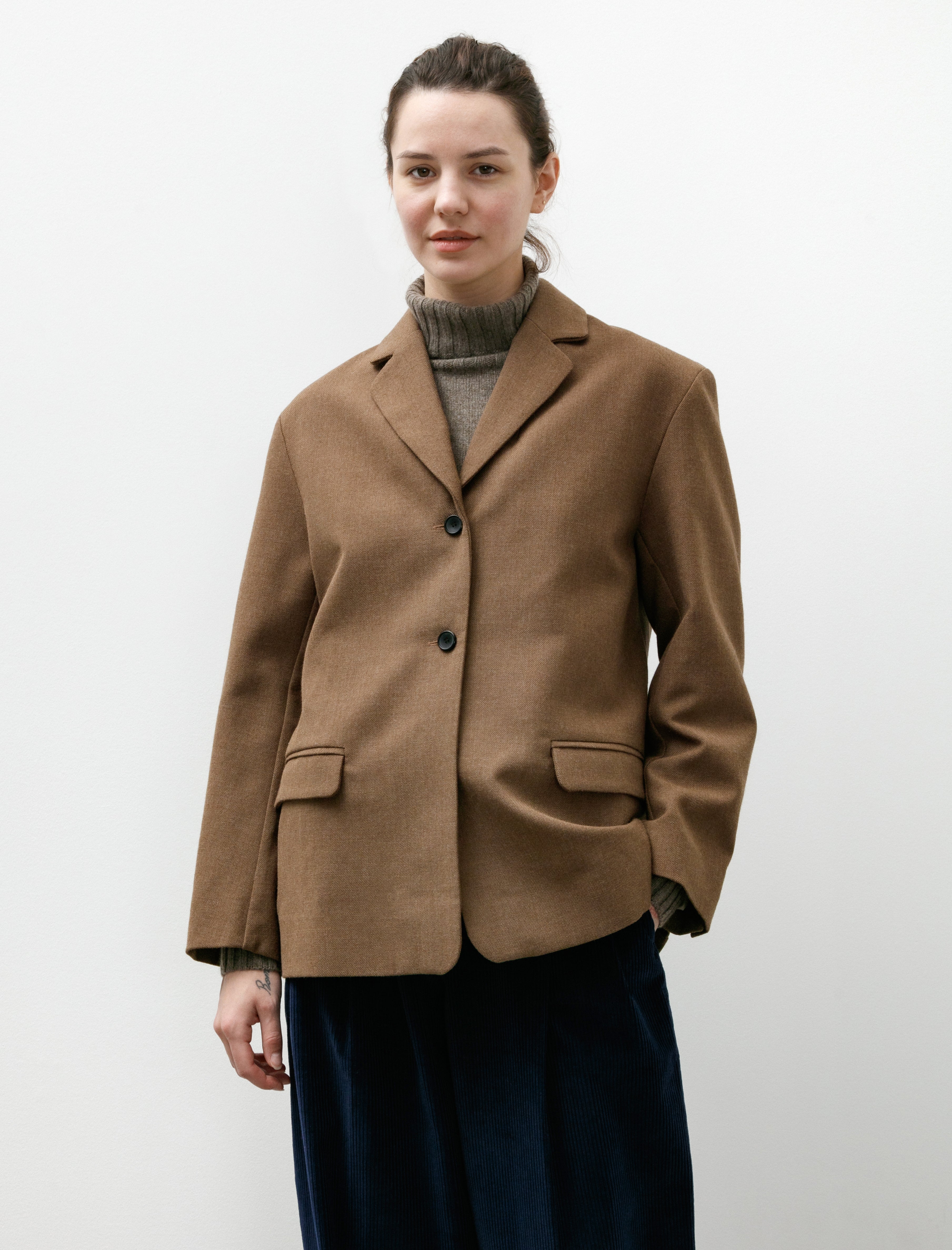 Cawley British Wool Andie Blazer Tobacco