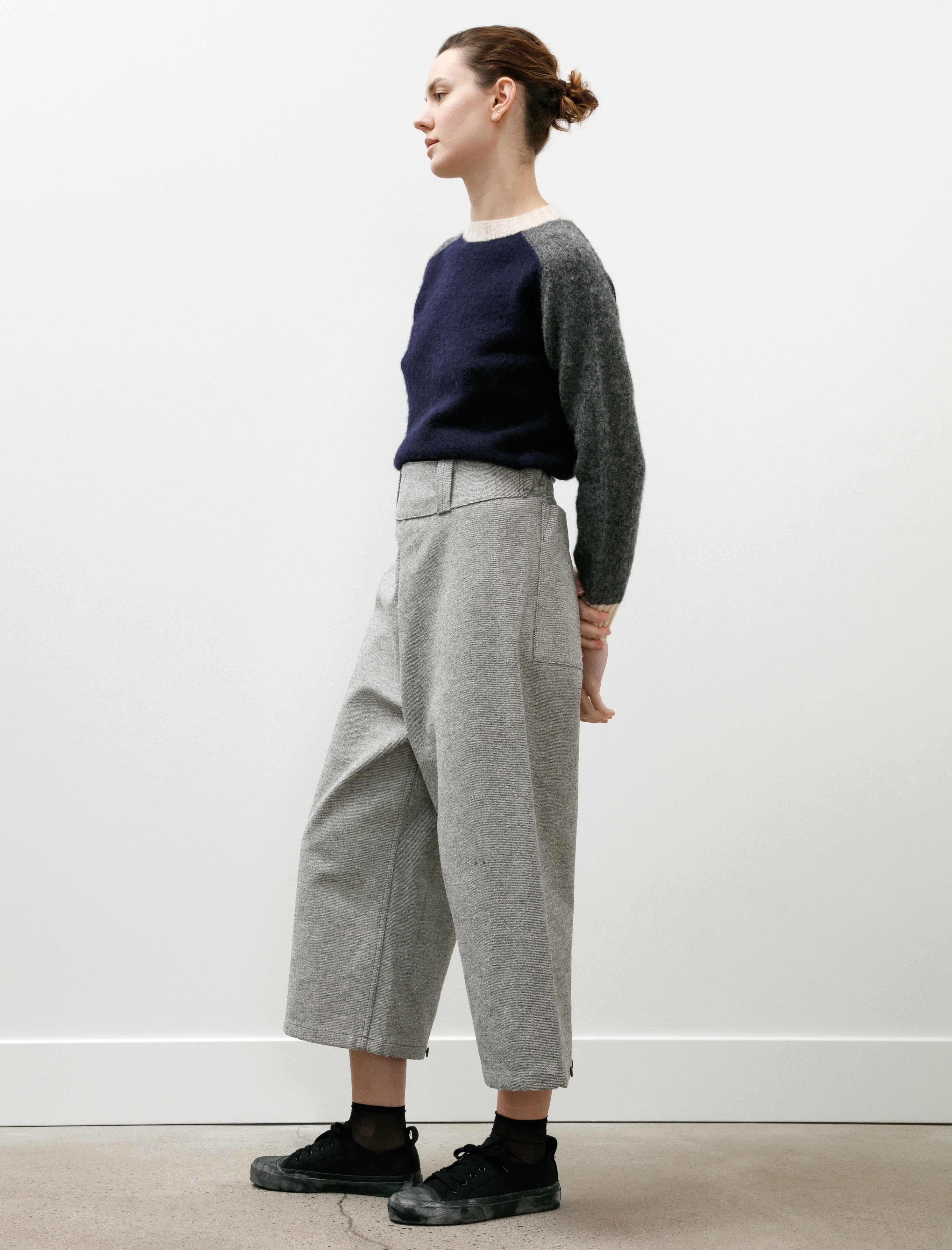 MAN-TLE W-R19 Pants-3 Bucket Pants Stone Twill