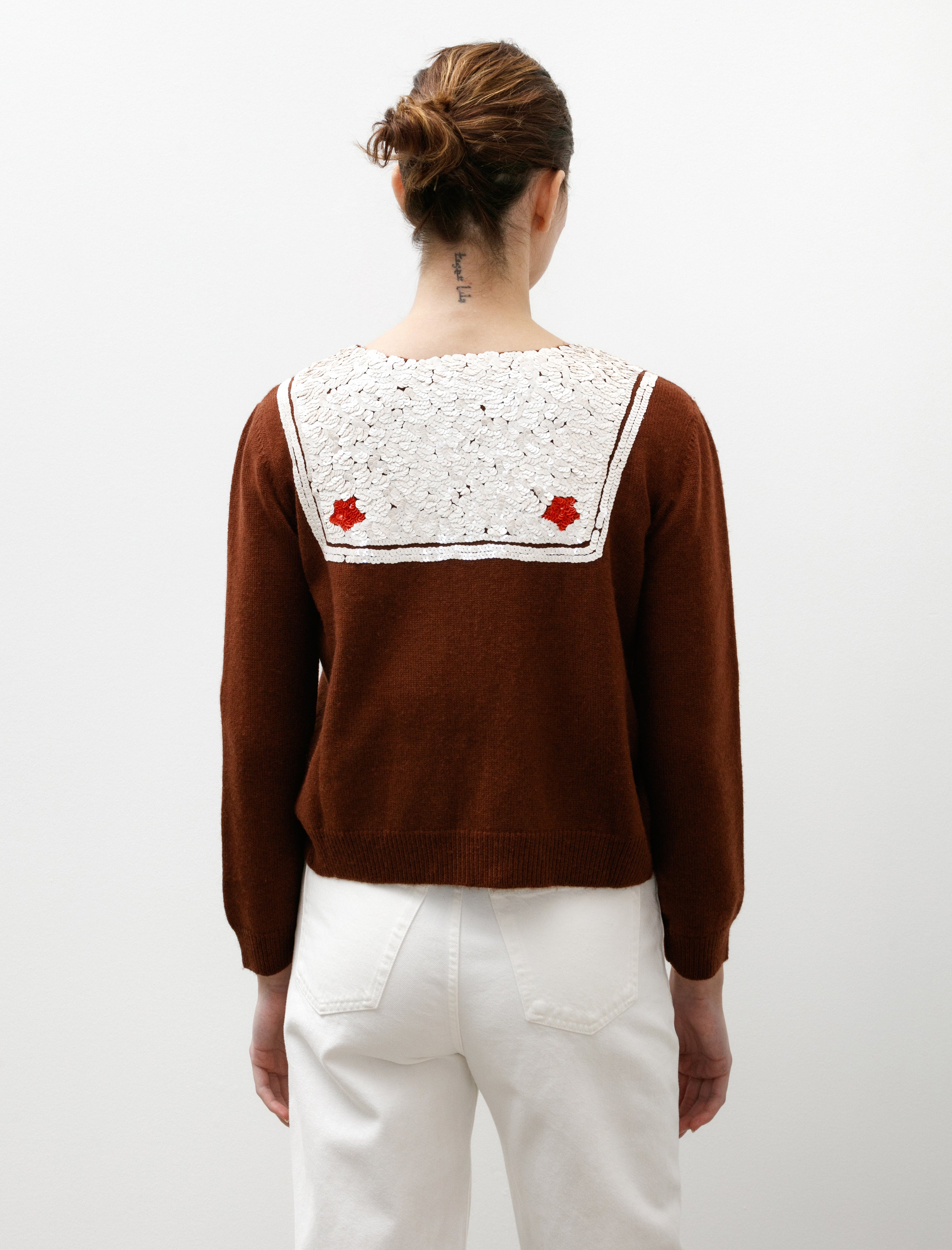 Bode Astoria Cardigan Brown