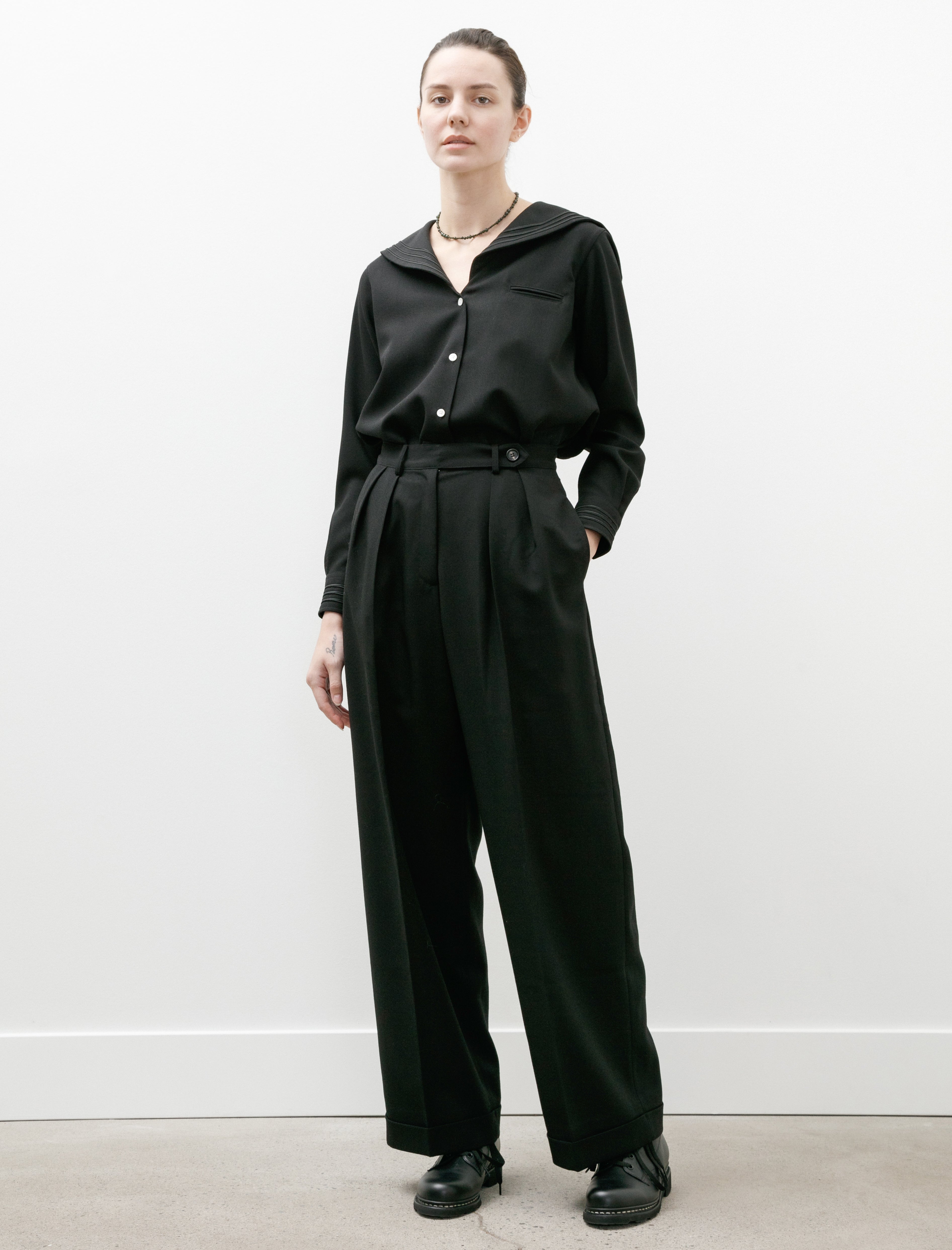 Bode Astor Port Trousers Black
