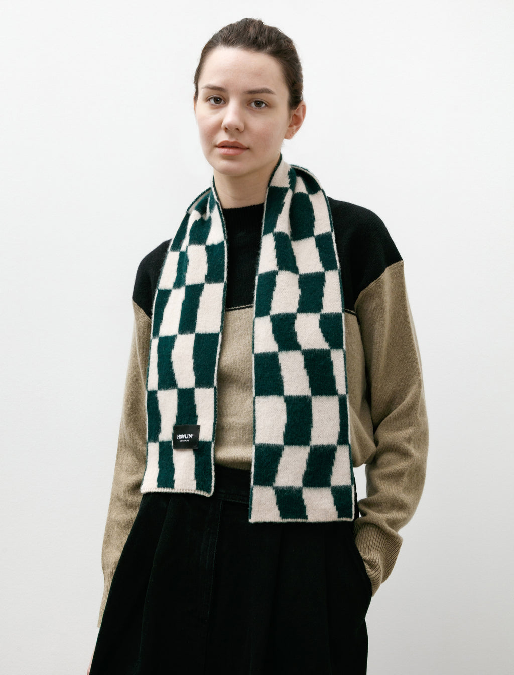 小物 TENDERLOIN SCARF CHECKER Heritage Tartan Check Cashmere Scarf with Tassels | Dents