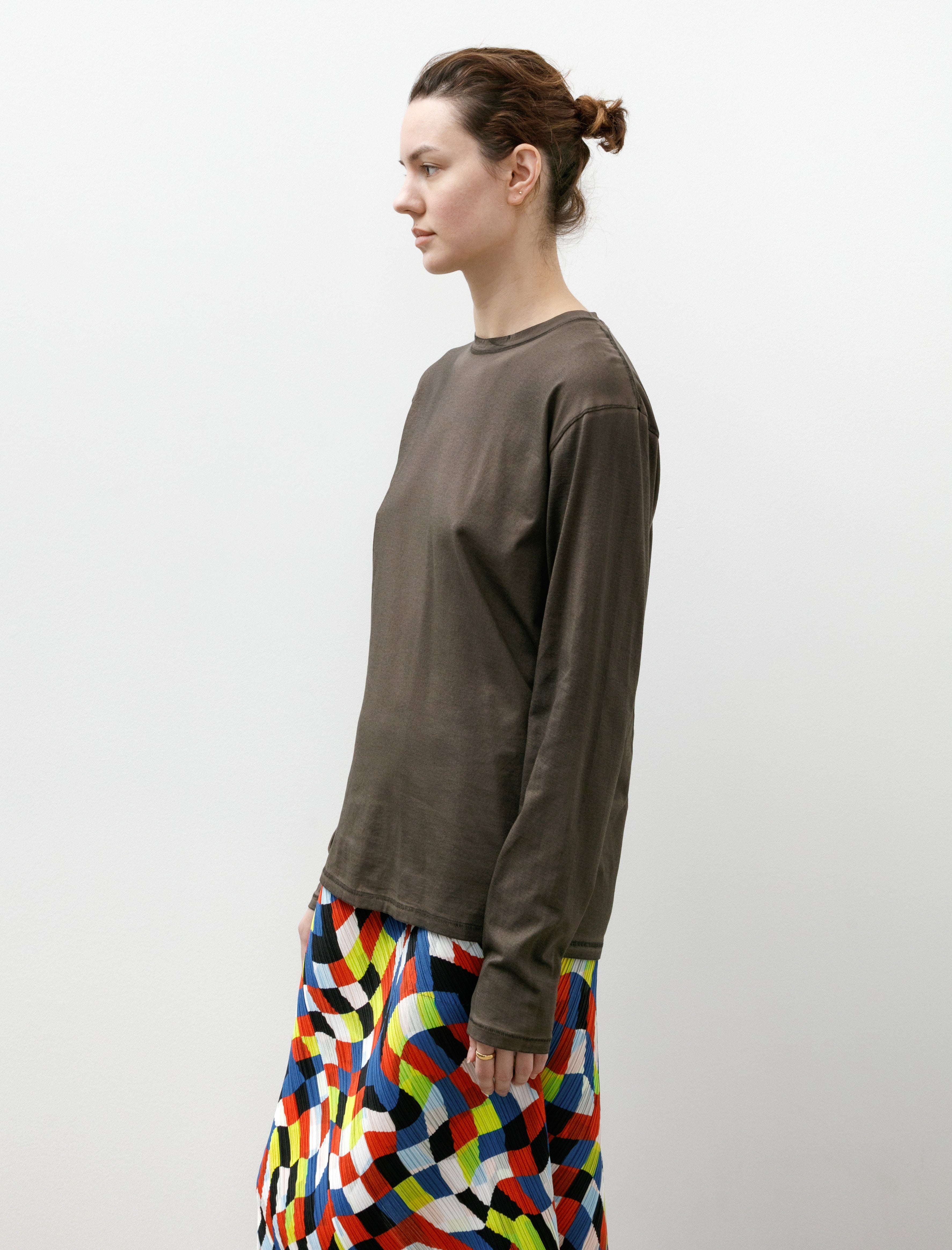 Lauren Manoogian Bias Long Sleeve Tee Painted Barnwood