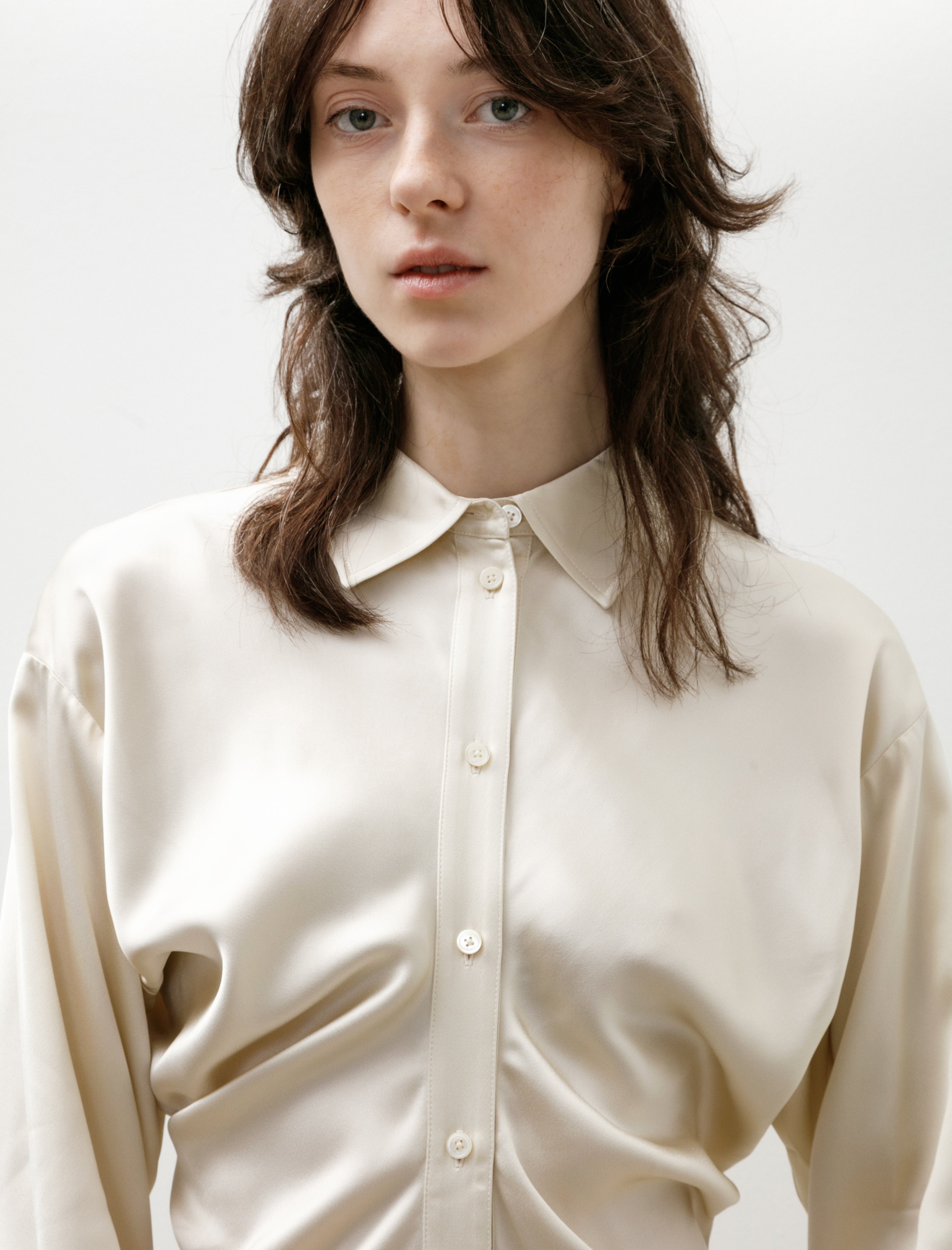 Totême Slouch Shirtdress Snow