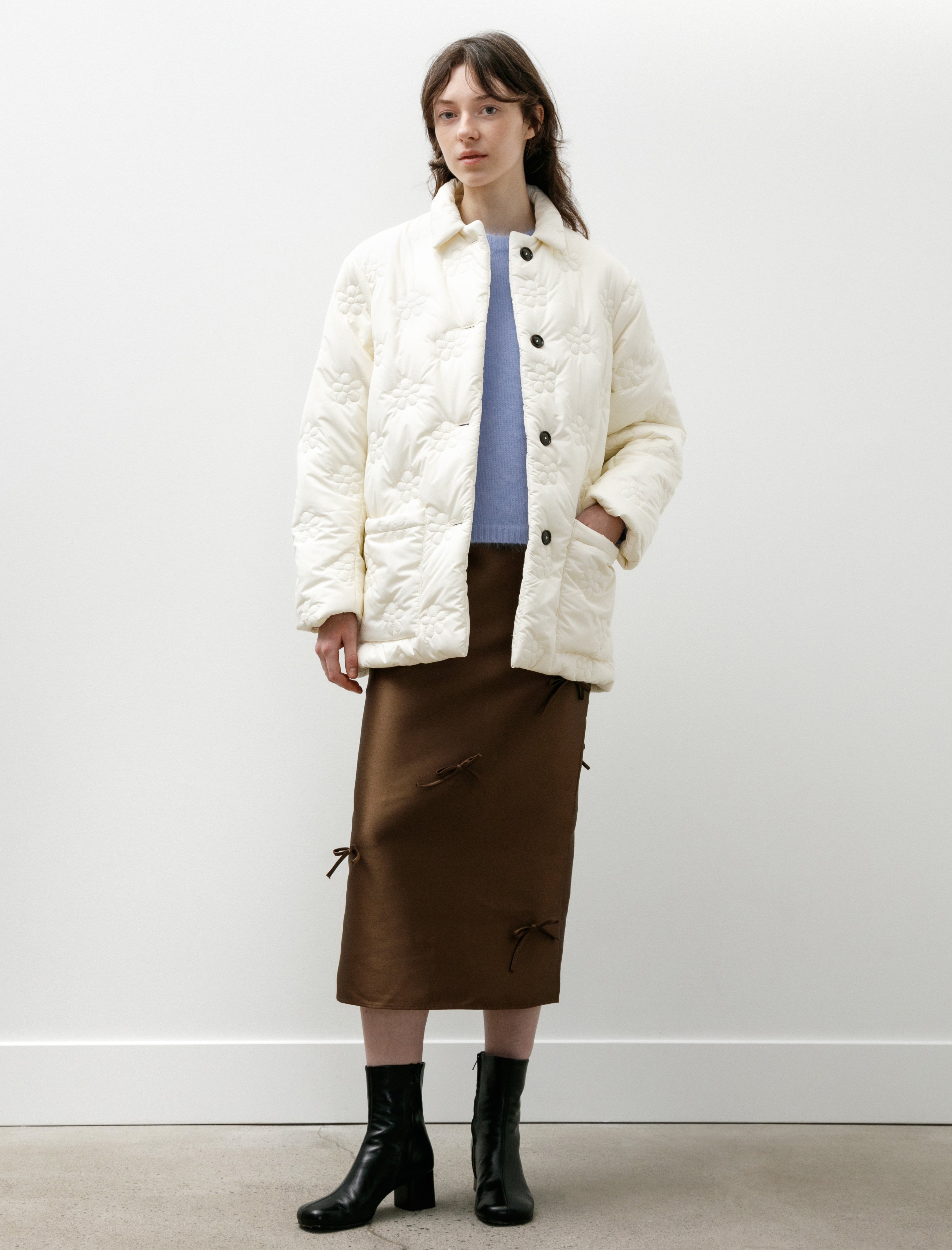 Eleph Small Puff Coat Off White