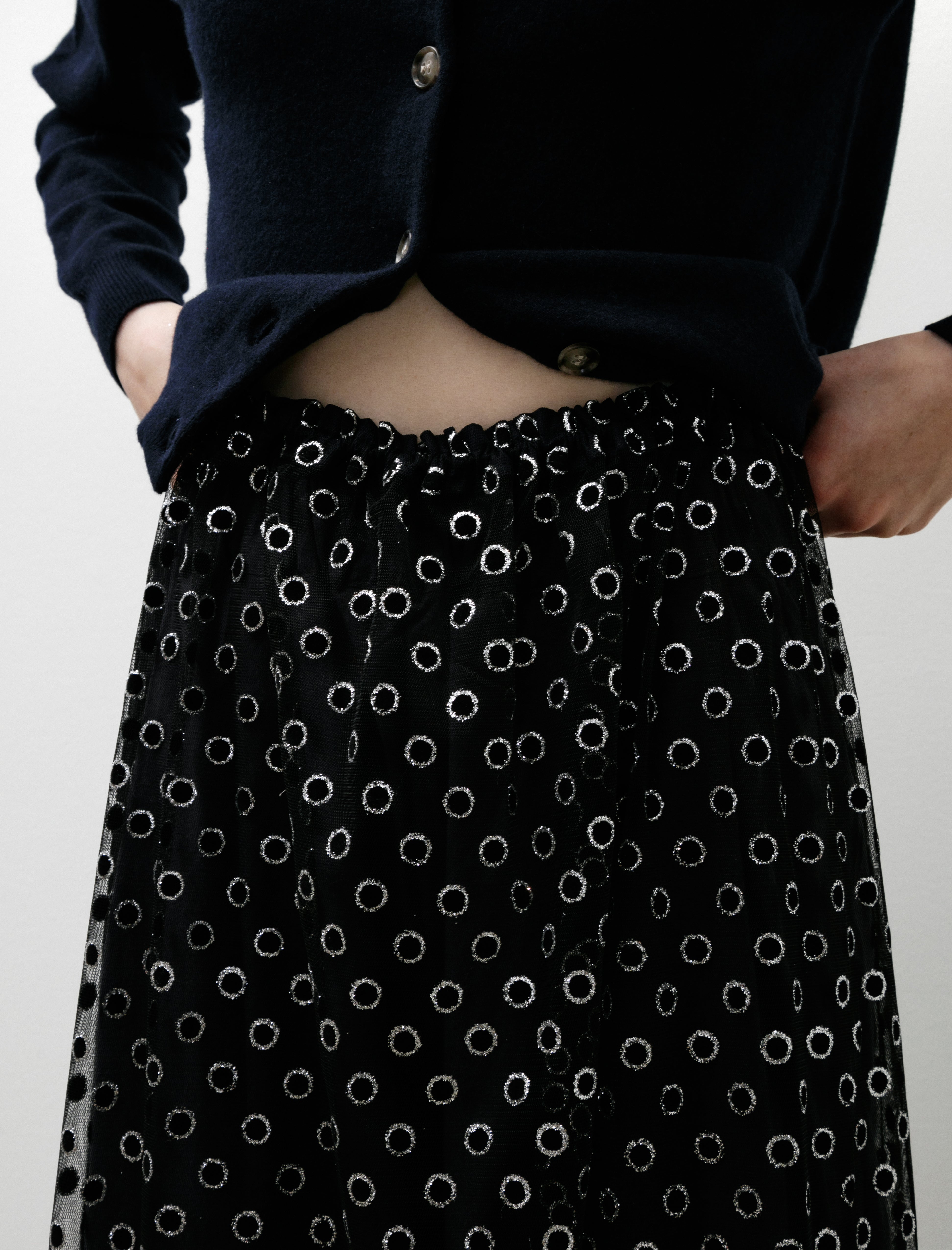 Eleph Sparkle Skirt Black