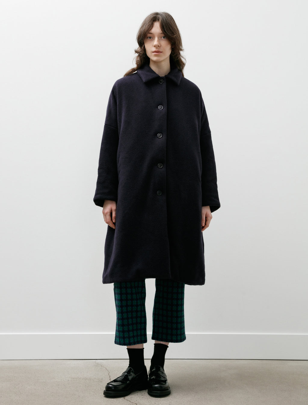 CASEY CASEY BIG BLOBBY COAT KASPER カシミヤ Casey Casey Big Blobby Coat Kasper Blue – Neighbour