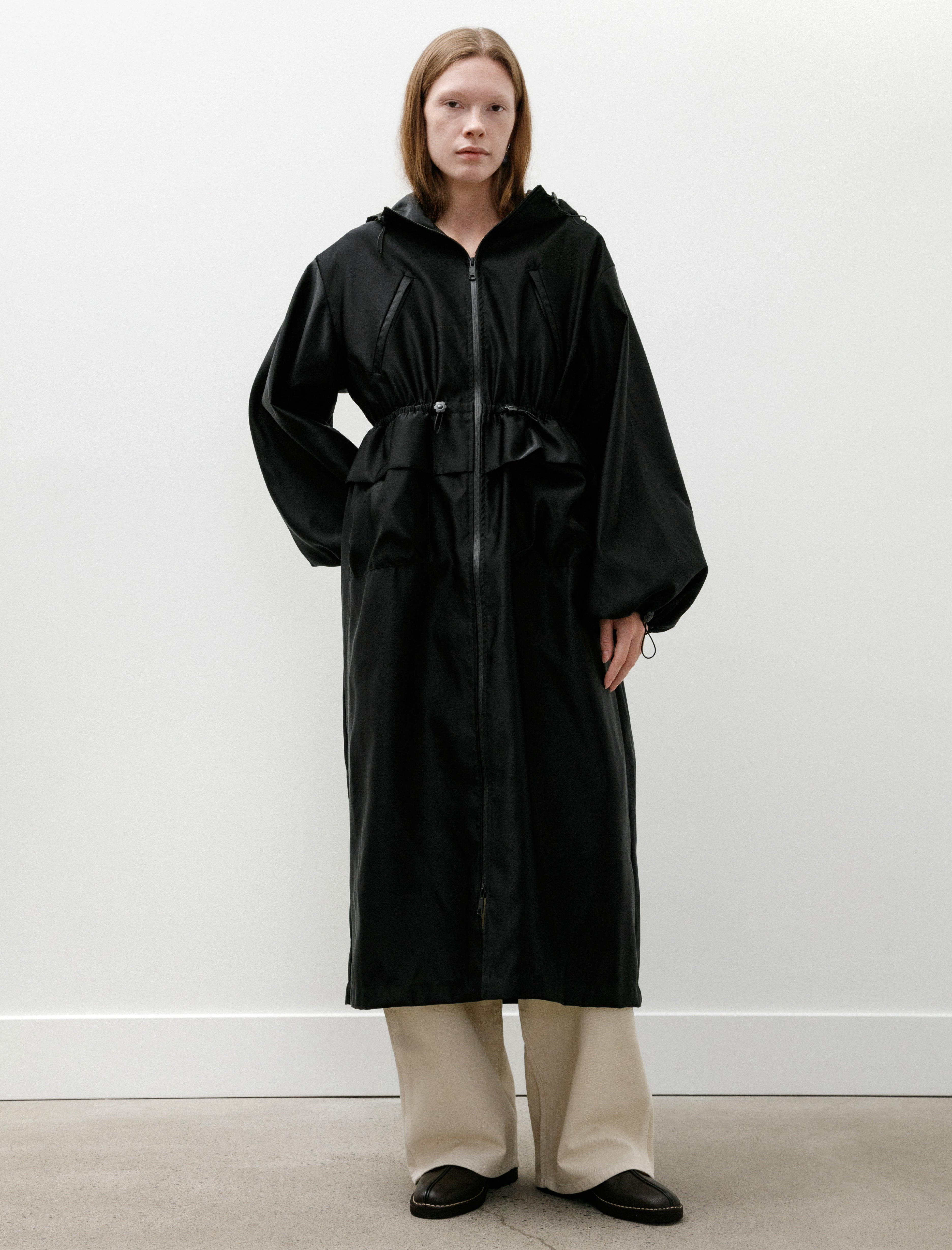 Cecilie Bahnsen Bowie Zip Coat Black