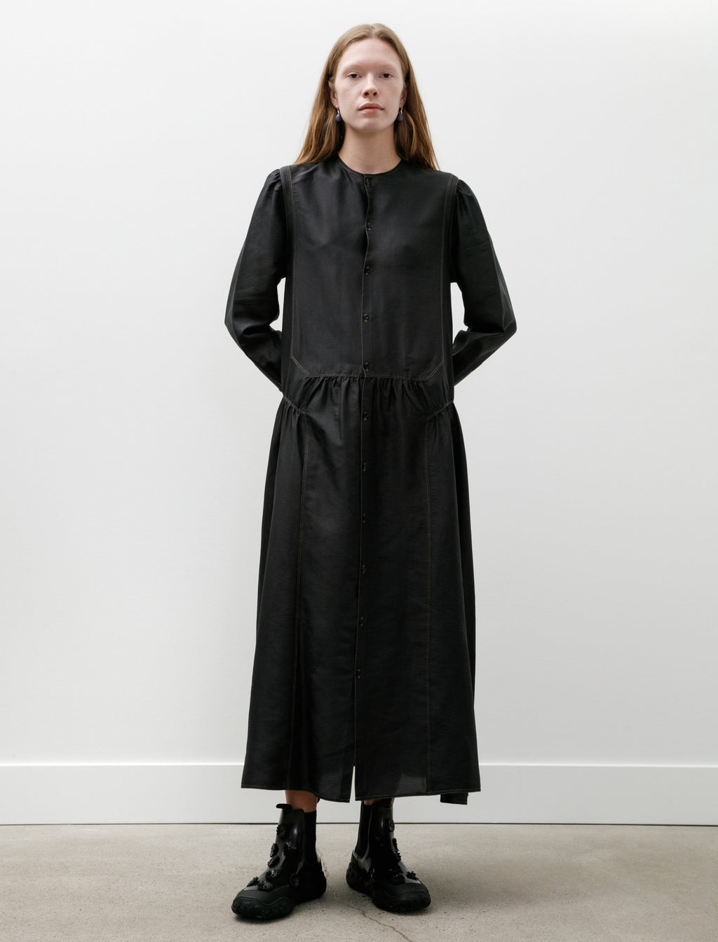 Lemaire Buttoned Dress Black – Neighbour