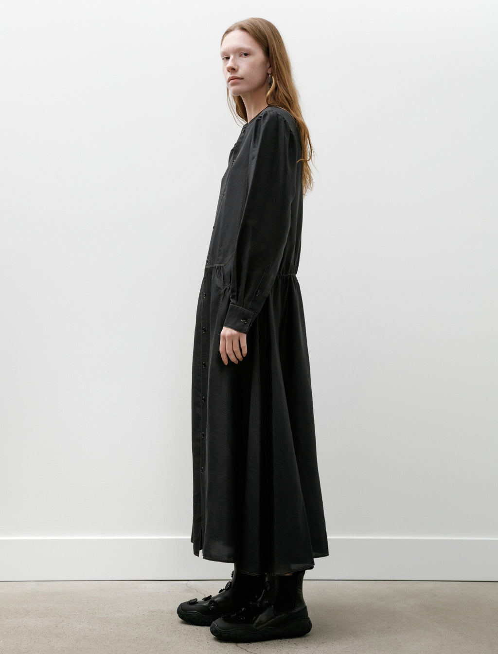 Lemaire Buttoned Dress Black – Neighbour