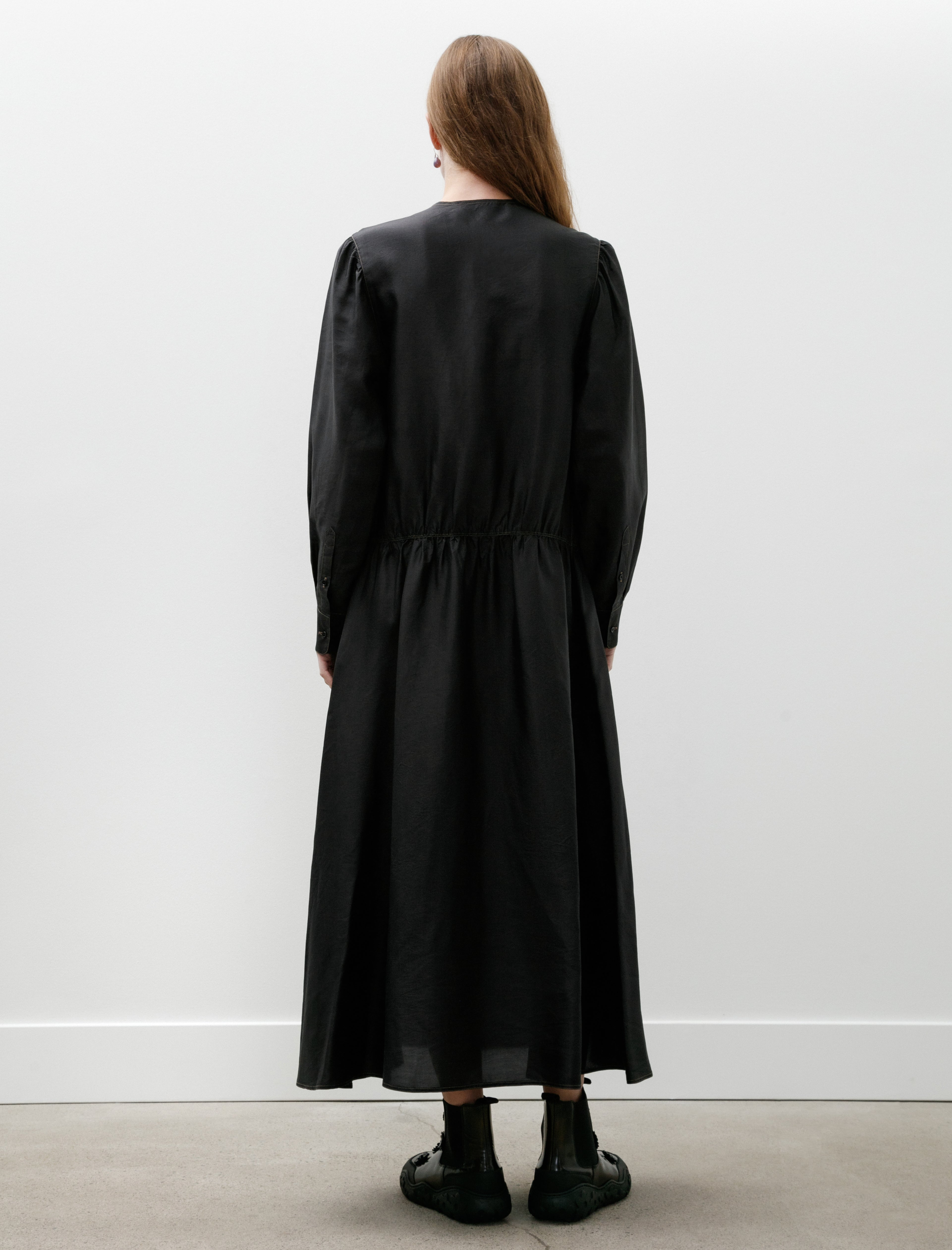 Lemaire Buttoned Dress Black