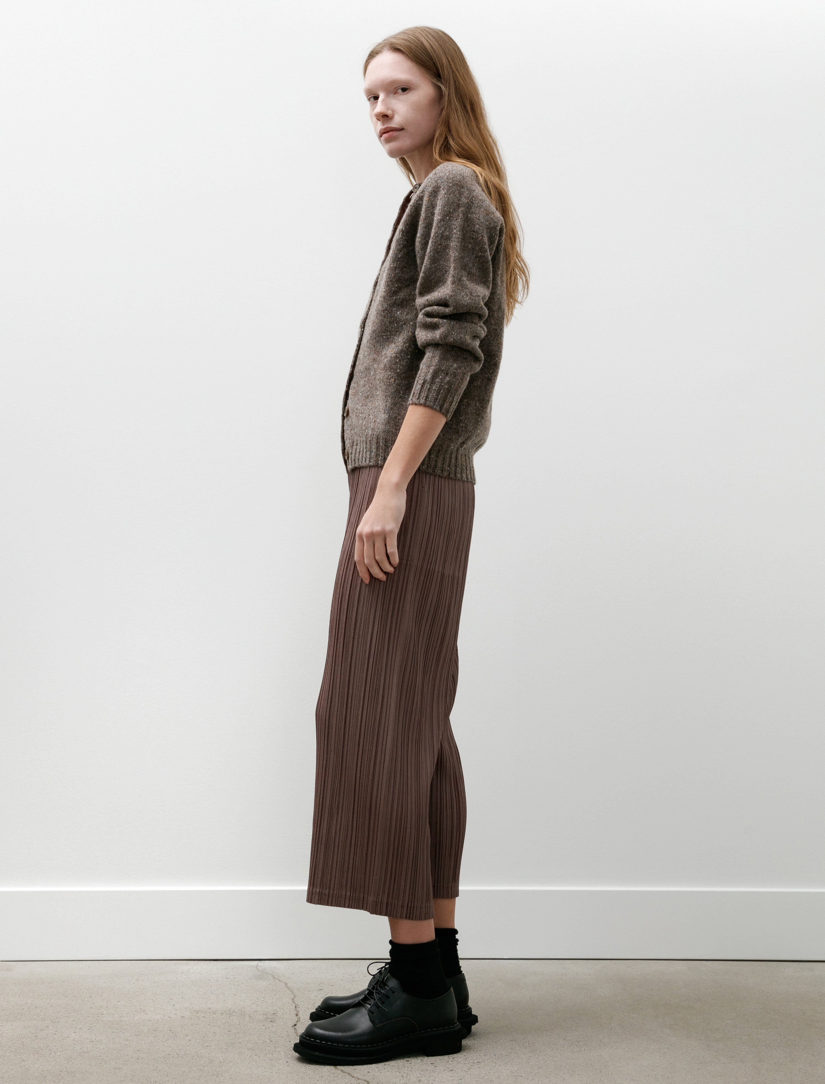 Pleats Please by Issey Miyake Thicker Bottoms Pants Brown