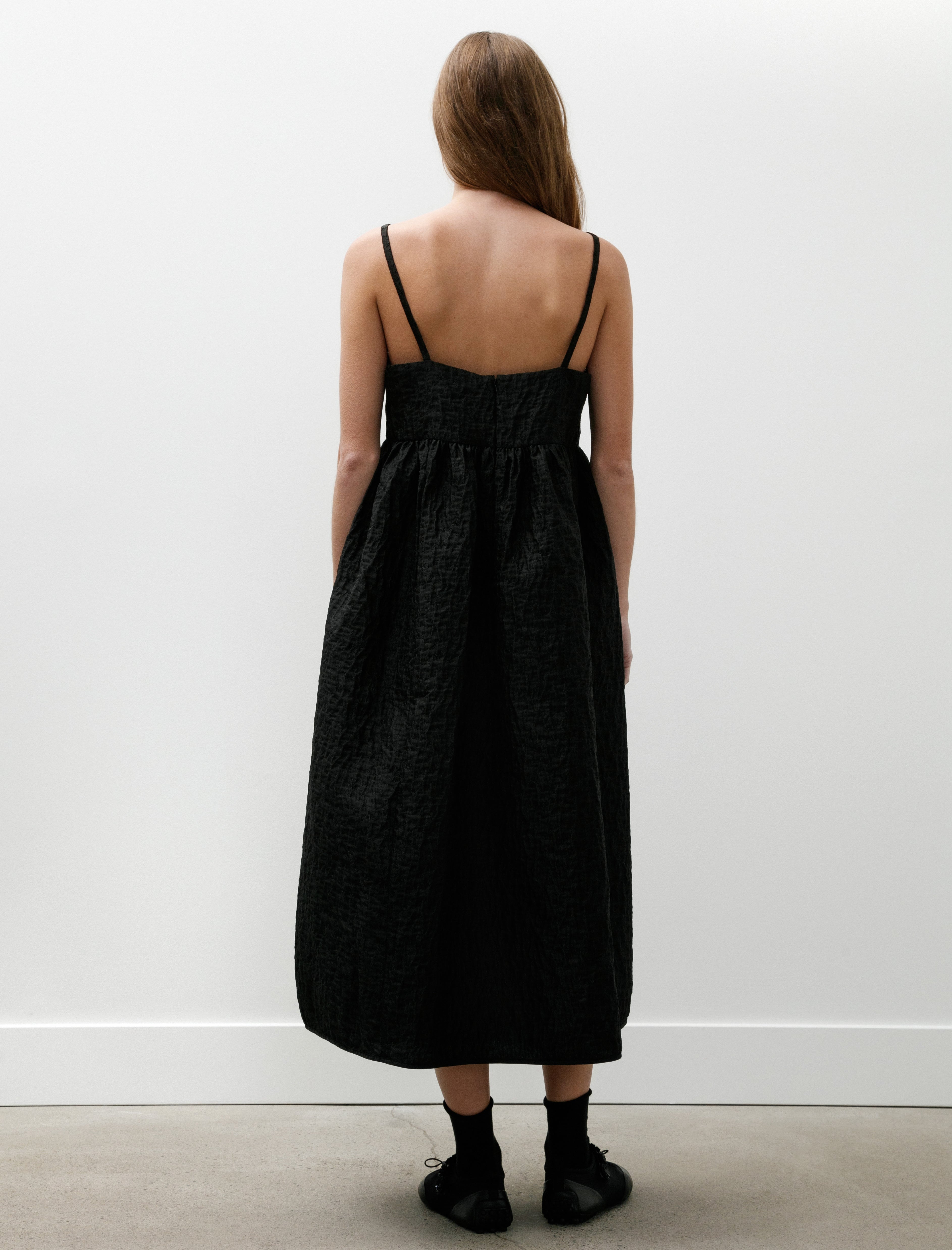Ambra Dress Matelassé Black