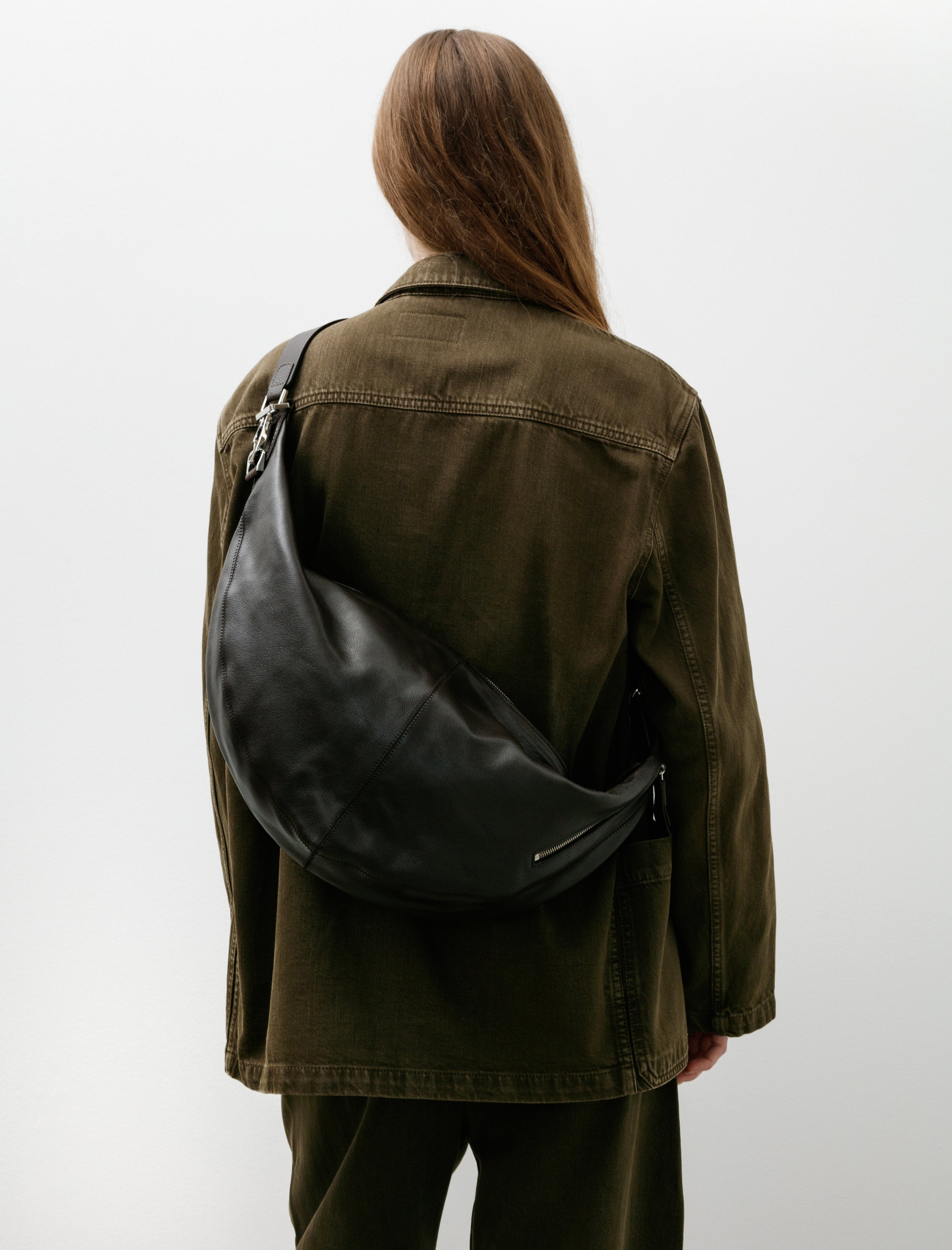 Lemaire Quiver Clip Bag Dark Chocolate