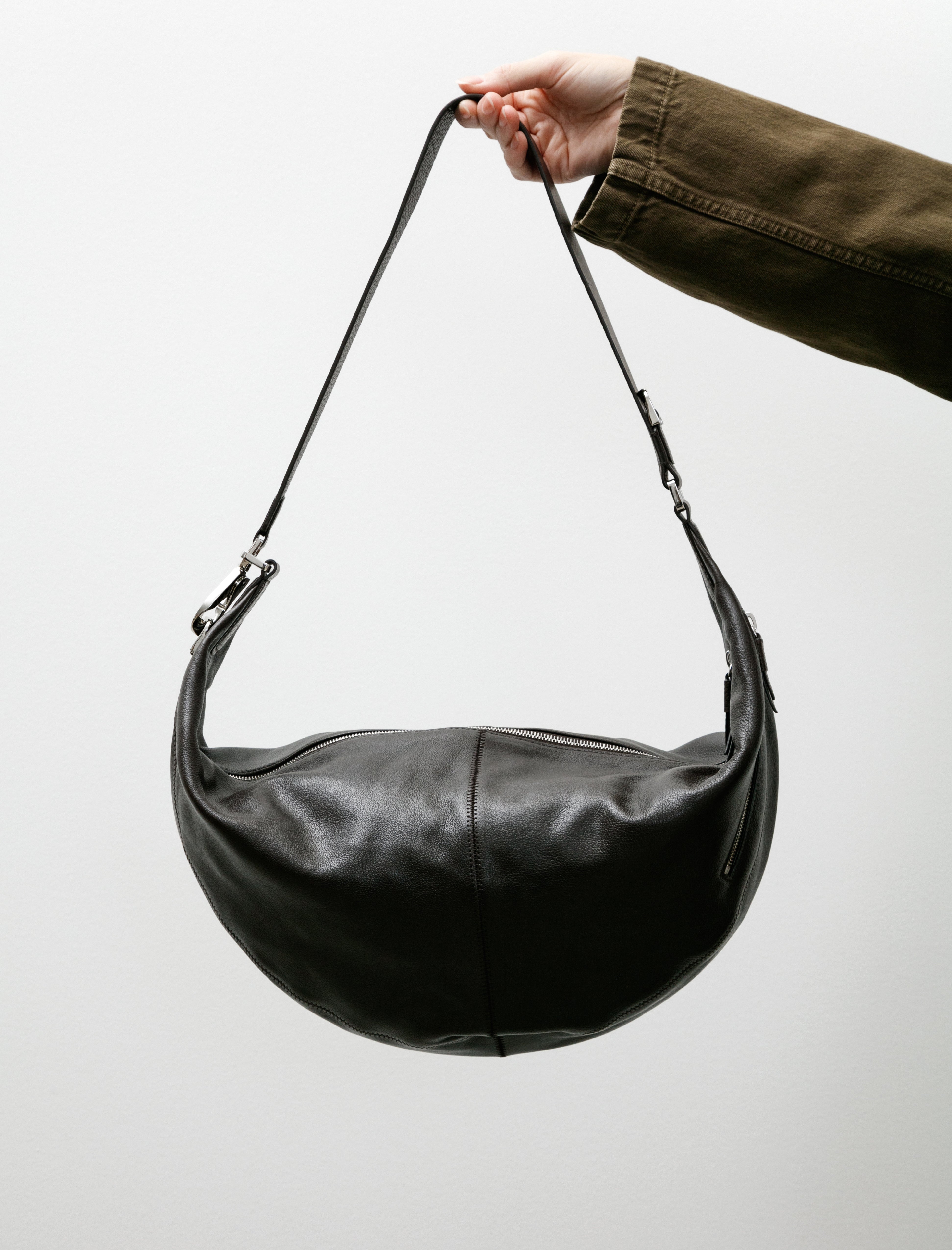 Lemaire Quiver Clip Bag Dark Chocolate